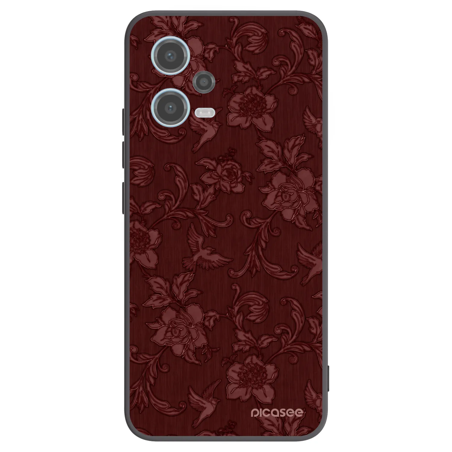 Picasee husă neagră din silicon pentru Xiaomi Redmi Note 12 5G - Red Elegance