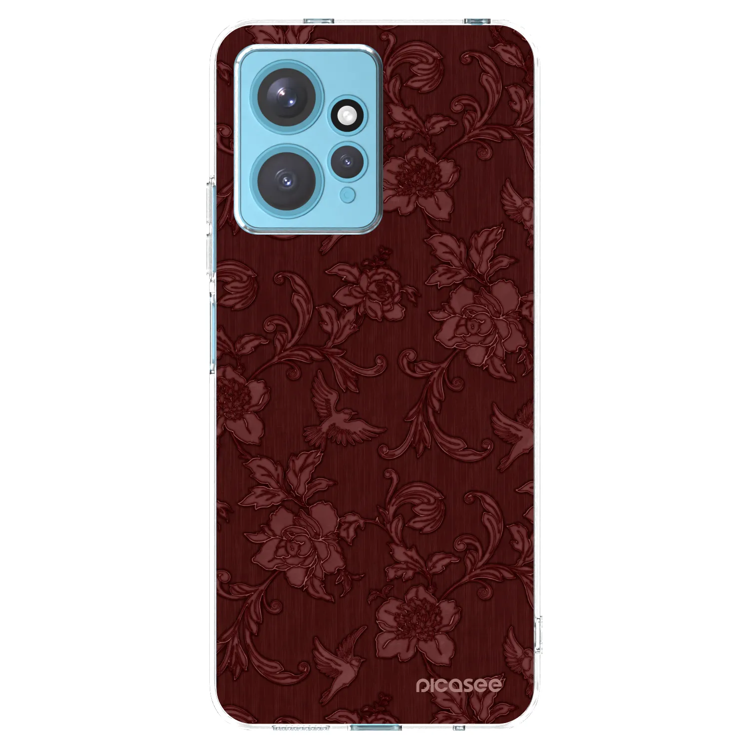 Picasee husă transparentă din silicon pentru Xiaomi Redmi Note 12 4G - Red Elegance