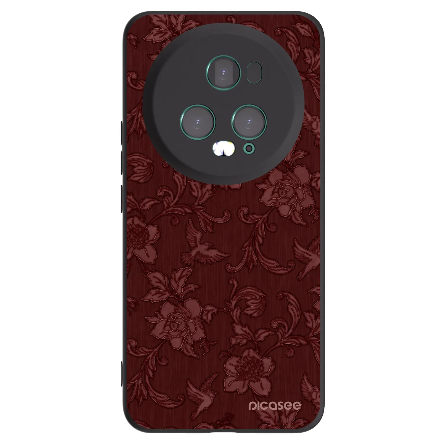 Picasee husă neagră din silicon pentru Honor Magic5 Pro - Red Elegance