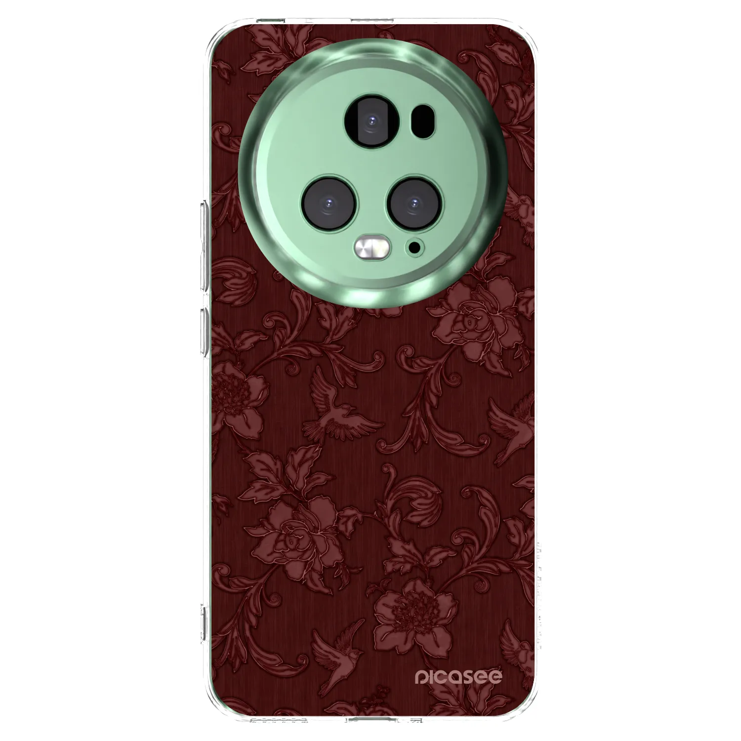 Picasee husă transparentă din silicon pentru Honor Magic5 Pro - Red Elegance