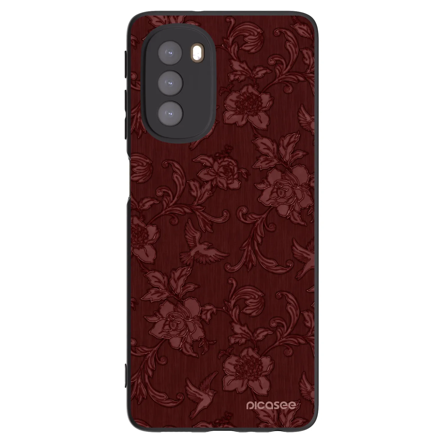 Picasee husă neagră din silicon pentru Motorola Moto G51 - Red Elegance