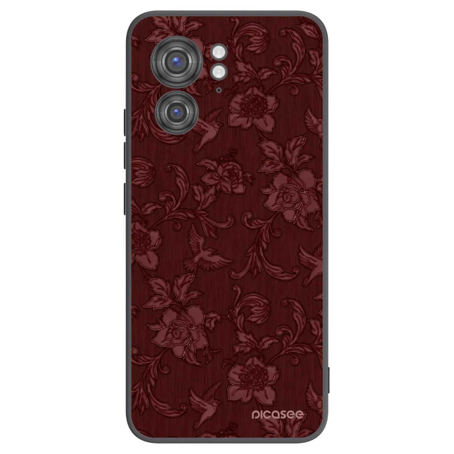 Picasee husă neagră din silicon pentru Motorola Edge 40 - Red Elegance