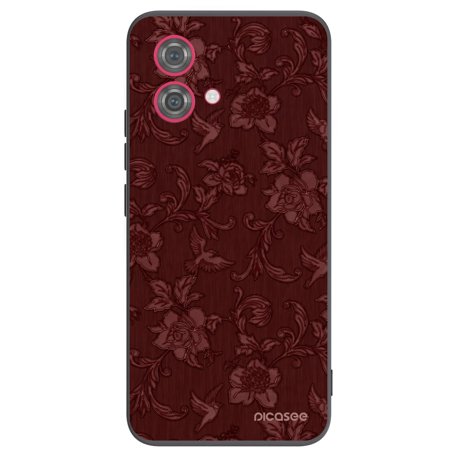 Picasee husă neagră din silicon pentru Motorola Moto G84 5G - Red Elegance