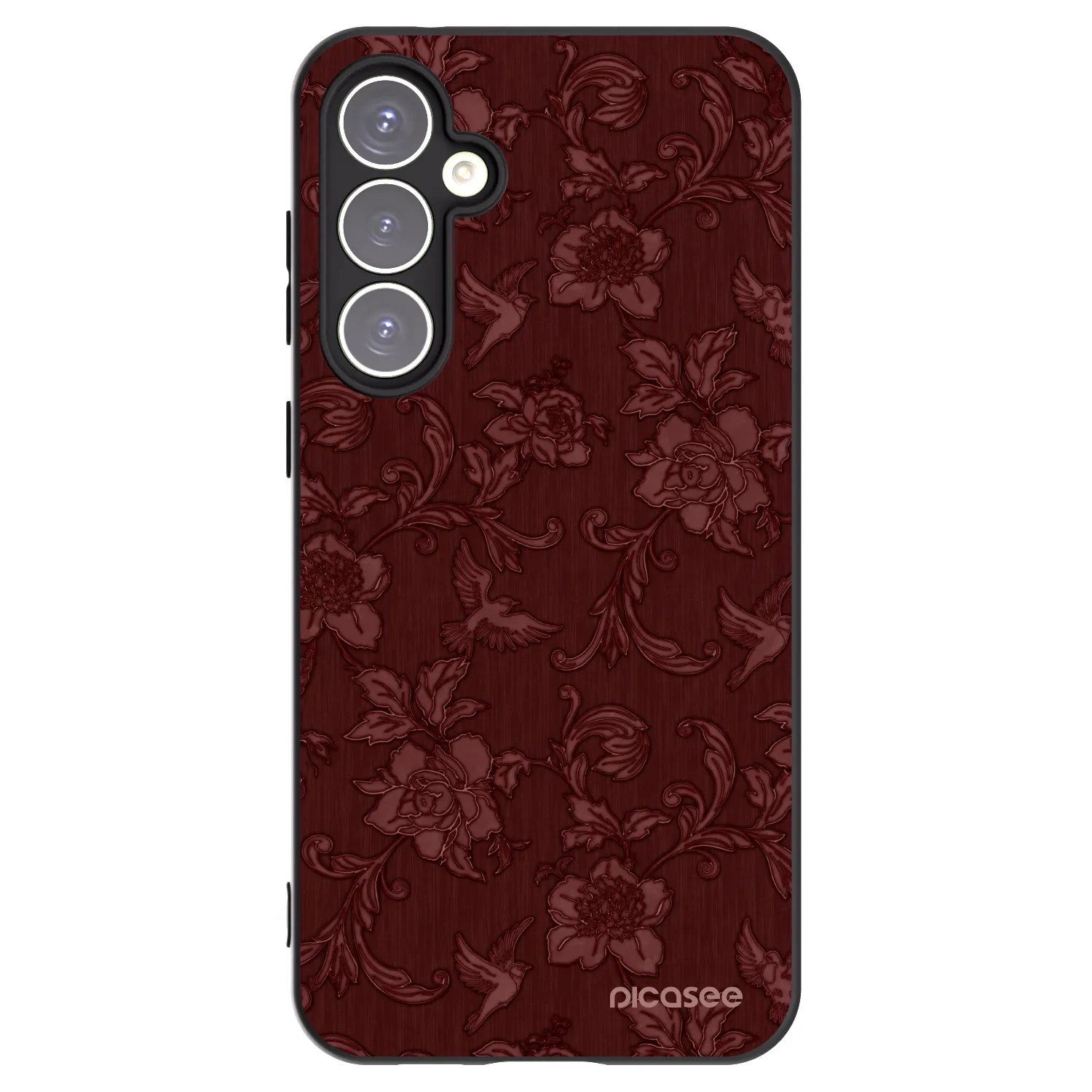 Picasee husă neagră din silicon pentru Samsung Galaxy S23 FE S711B - Red Elegance