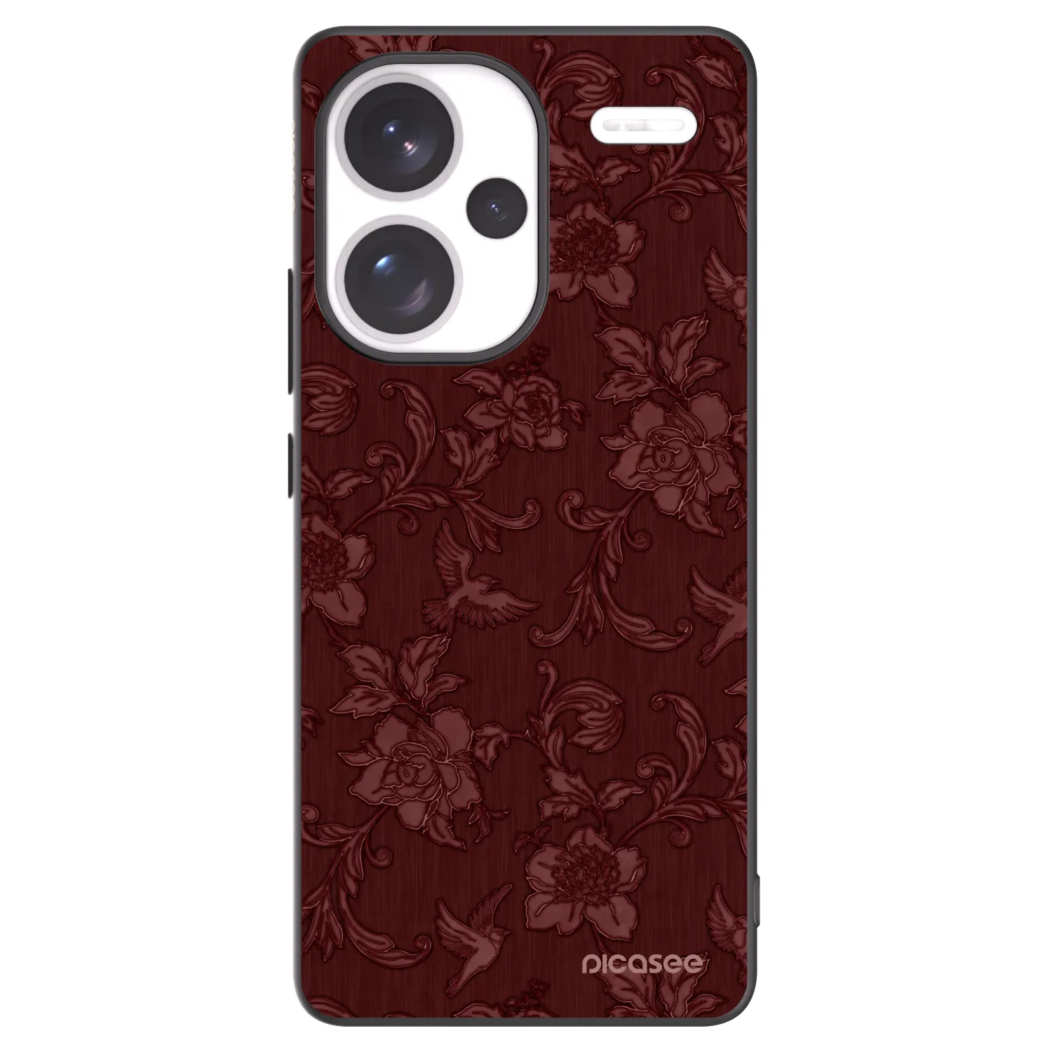 Picasee husă neagră din silicon pentru Xiaomi Redmi Note 13 Pro+ 5G - Red Elegance