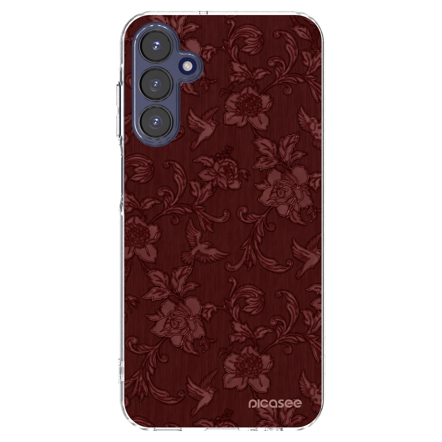 Picasee husă transparentă din silicon pentru Samsung Galaxy A15 A155F 4G - Red Elegance