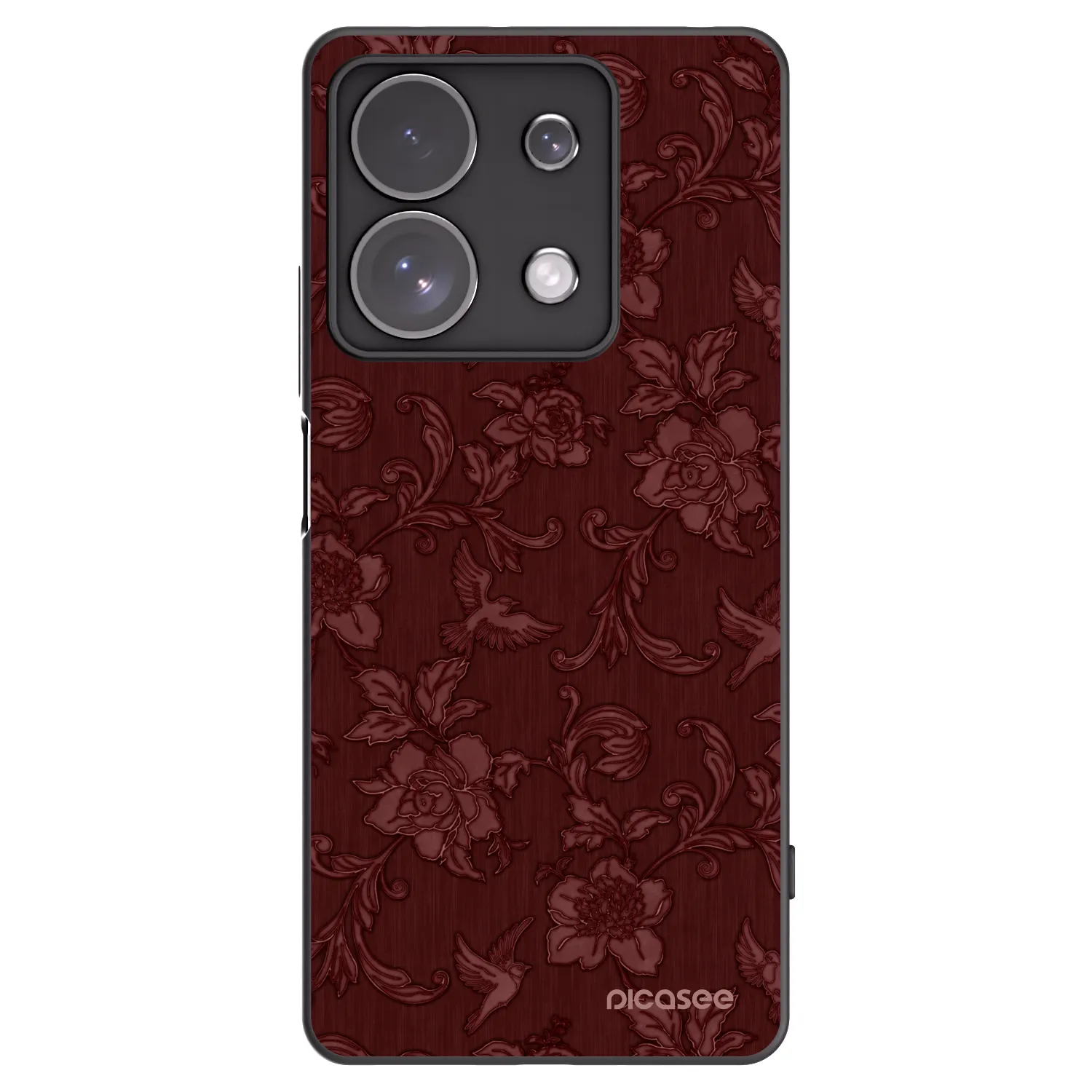 Picasee husă neagră din silicon pentru Xiaomi Redmi Note 13 Pro 4G - Red Elegance