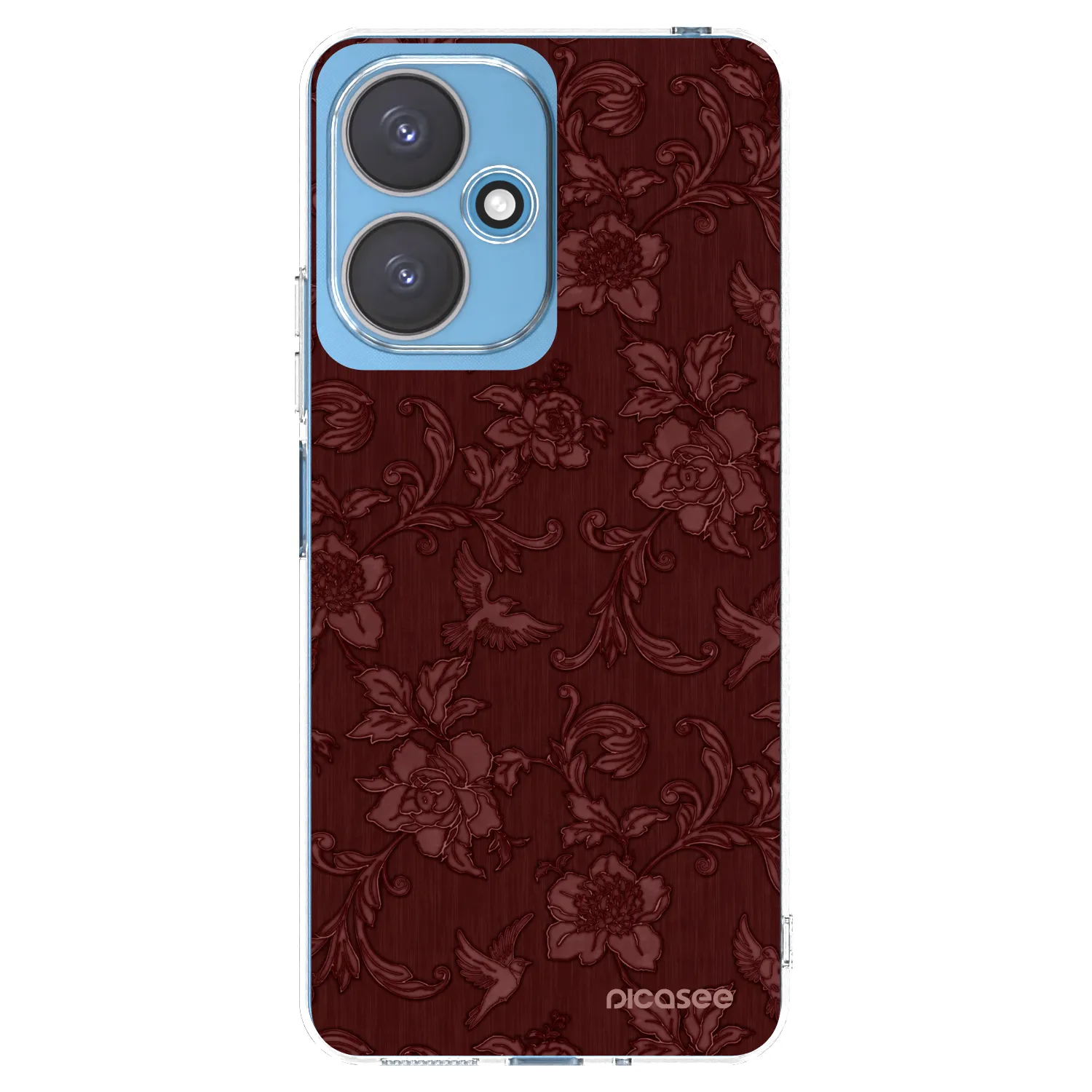 Picasee husă transparentă din silicon pentru Xiaomi Redmi 13C 5G - Red Elegance