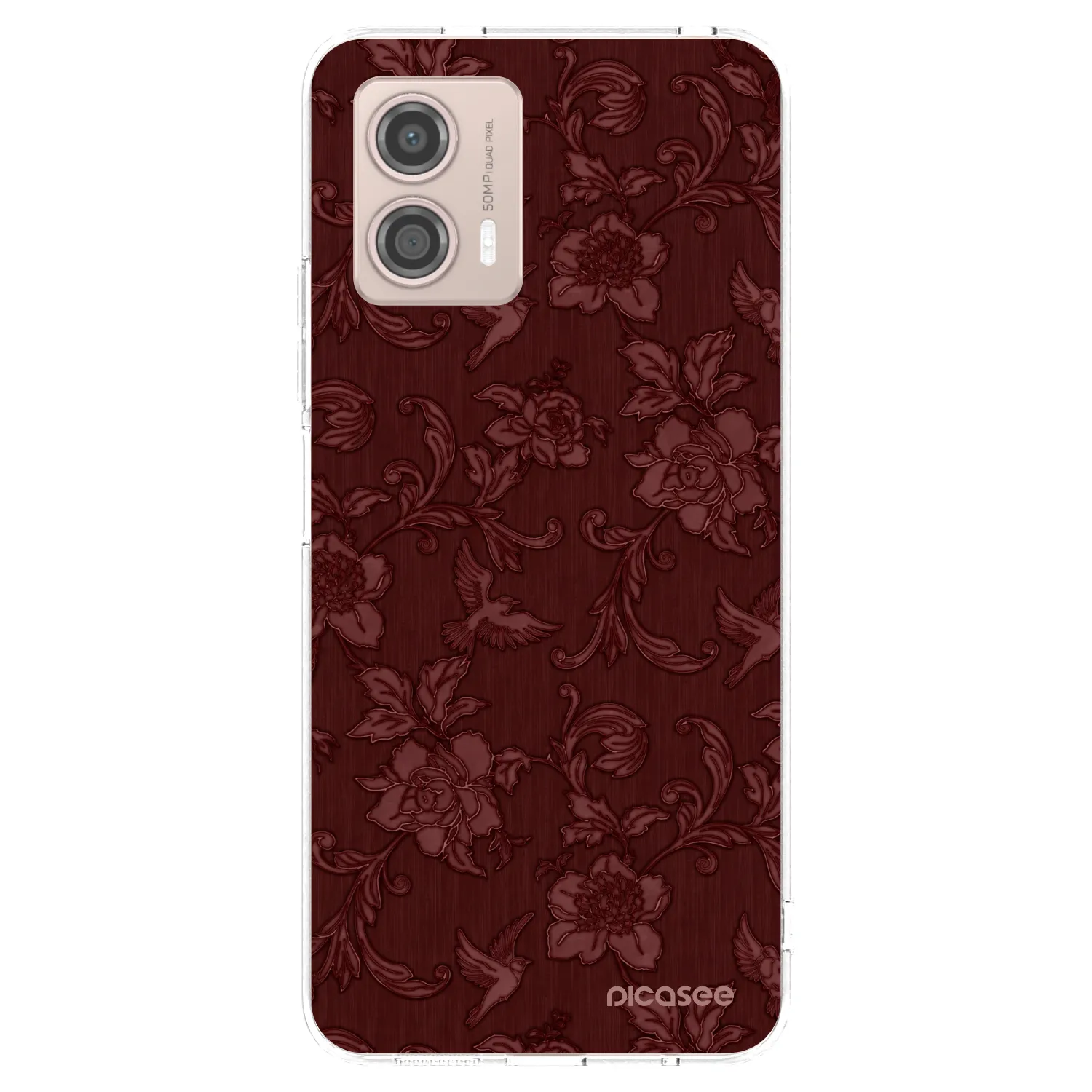Picasee husă transparentă din silicon pentru Motorola Moto G53 5G - Red Elegance