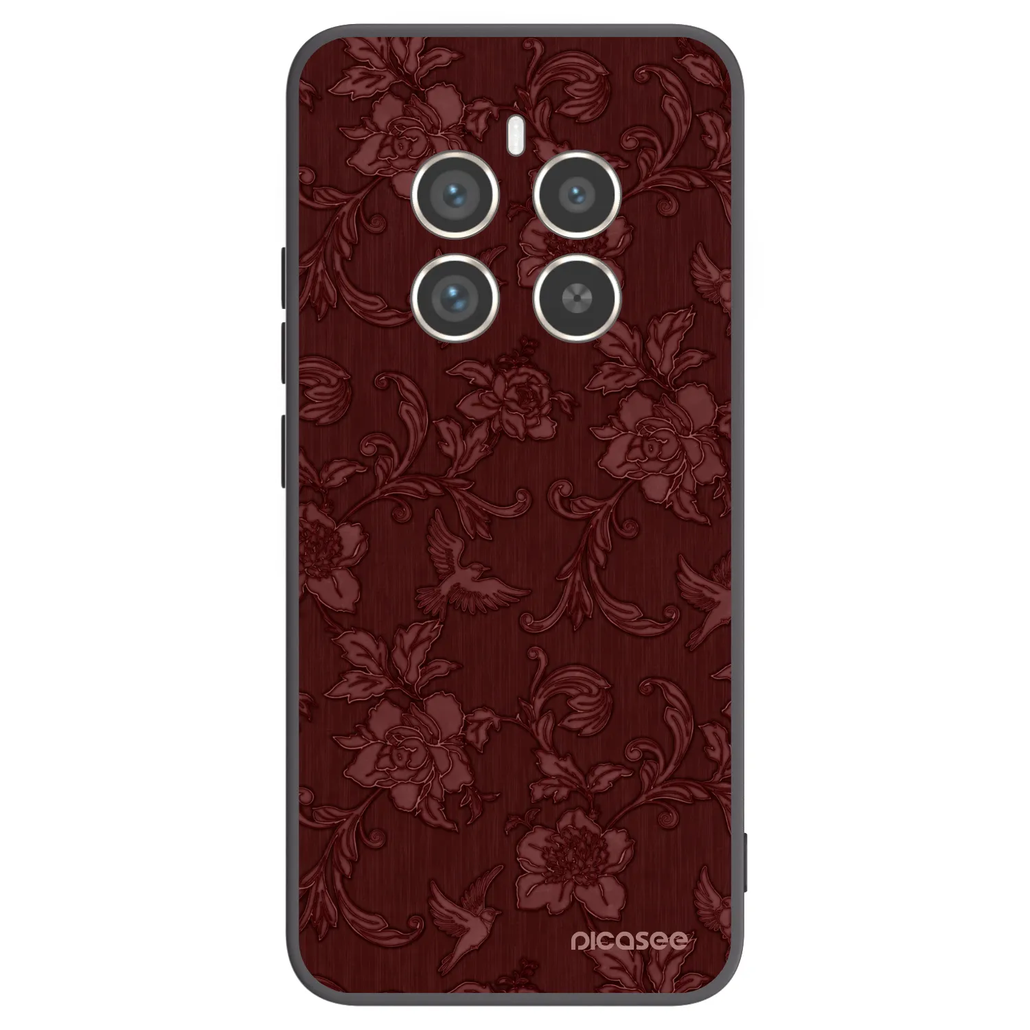 Picasee husă neagră din silicon pentru Realme 12 Pro 5G - Red Elegance