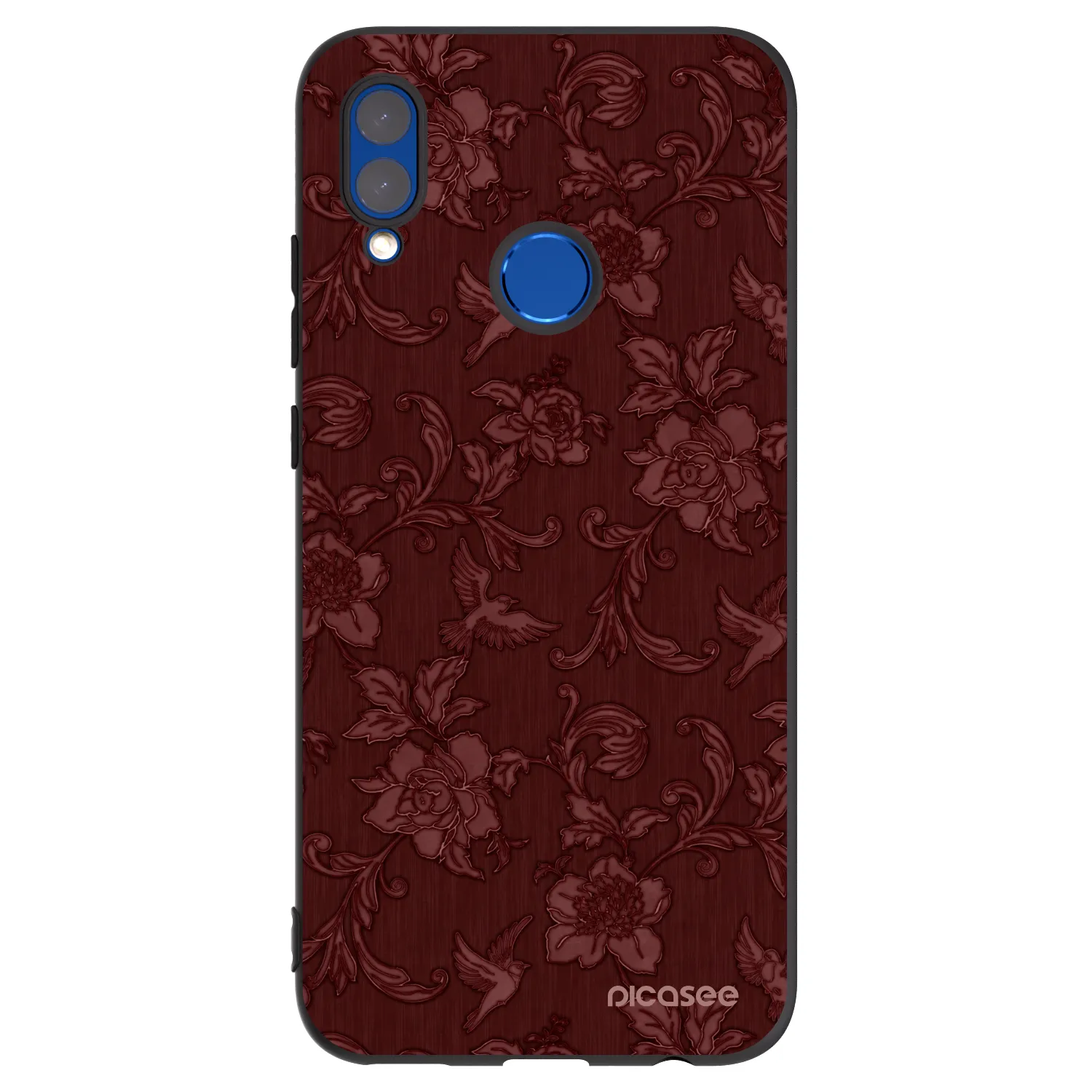 Picasee husă neagră din silicon pentru Huawei P Smart 2019 - Red Elegance