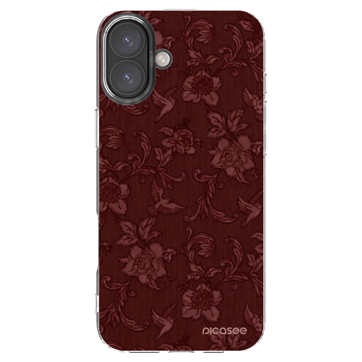Picasee husă transparentă din silicon pentru Apple iPhone 16 Plus - Red Elegance
