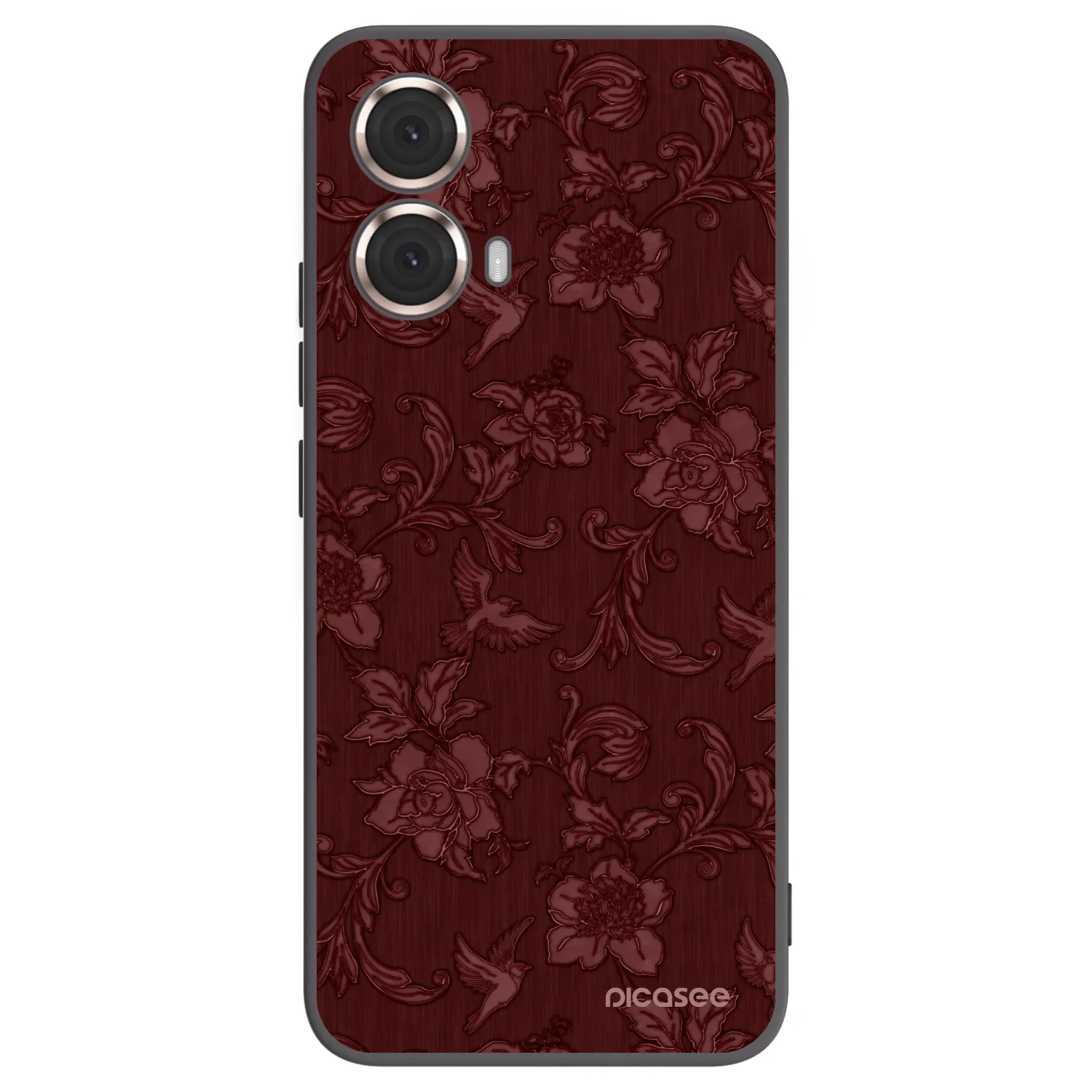 Picasee husă neagră din silicon pentru Motorola Moto G85 - Red Elegance