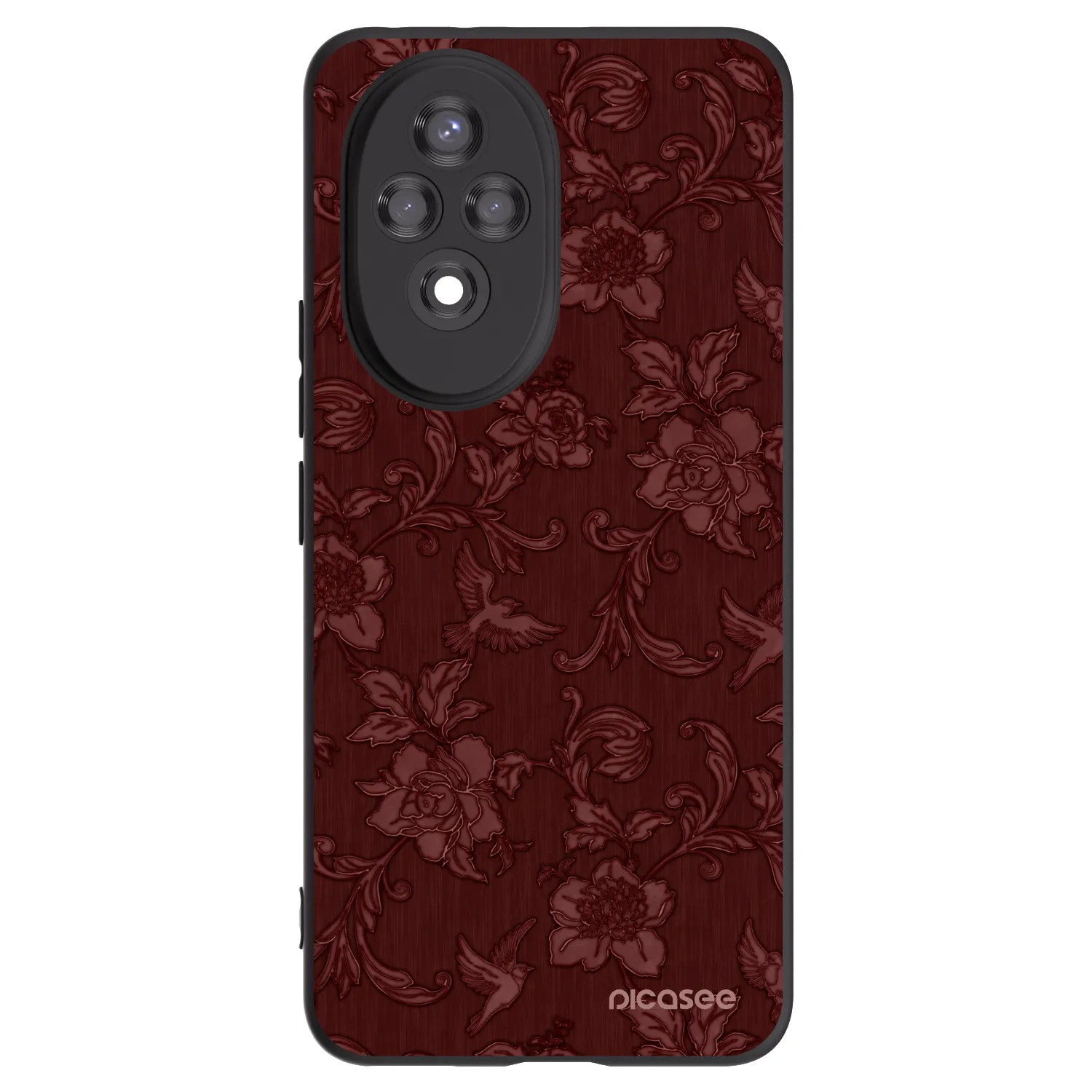 Picasee husă neagră din silicon pentru Honor 200 Pro 5G - Red Elegance