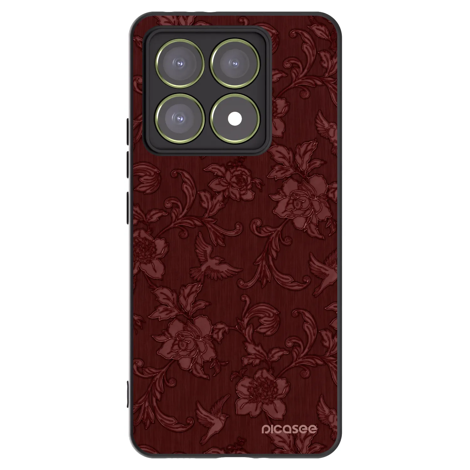 Picasee husă neagră din silicon pentru Xiaomi 14T - Red Elegance