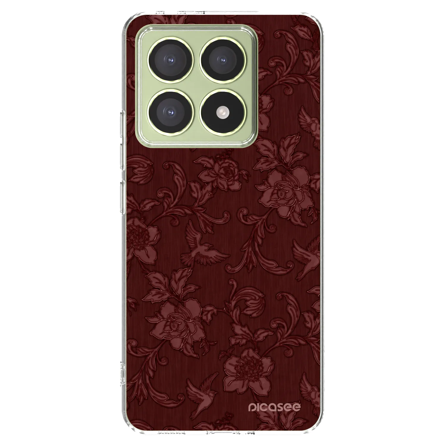 Picasee husă transparentă din silicon pentru Xiaomi 14T - Red Elegance