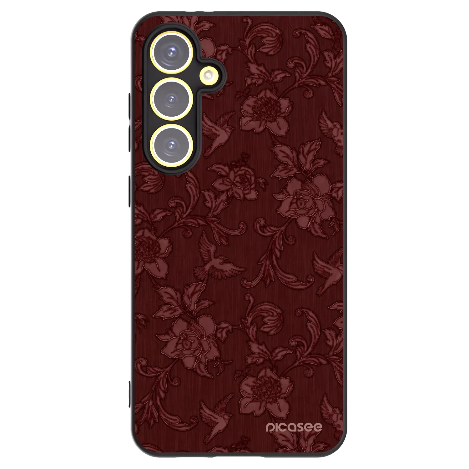 Picasee husă neagră din silicon pentru Samsung Galaxy S24 FE S721B - Red Elegance