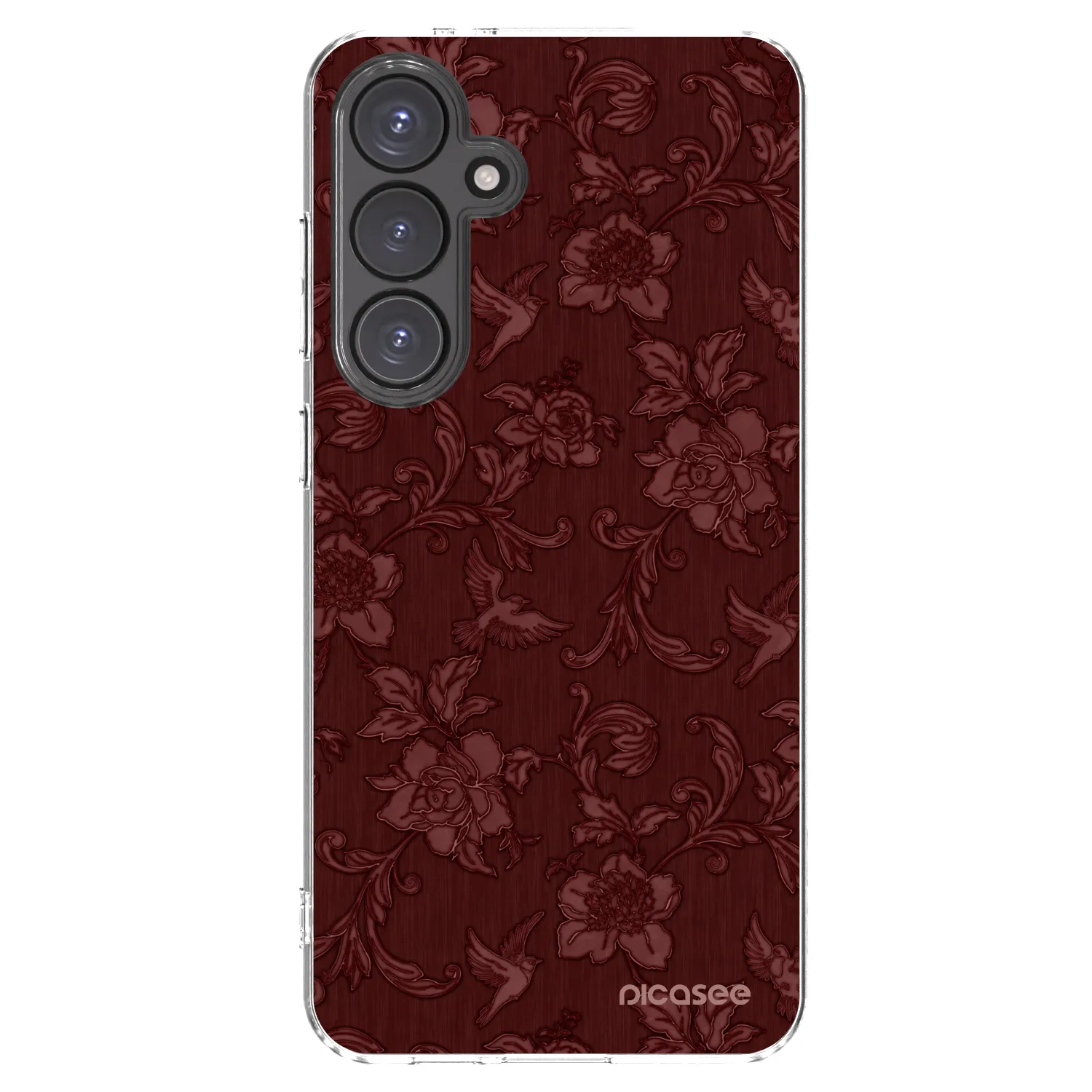 Picasee husă transparentă din silicon pentru Samsung Galaxy S24 FE S721B - Red Elegance