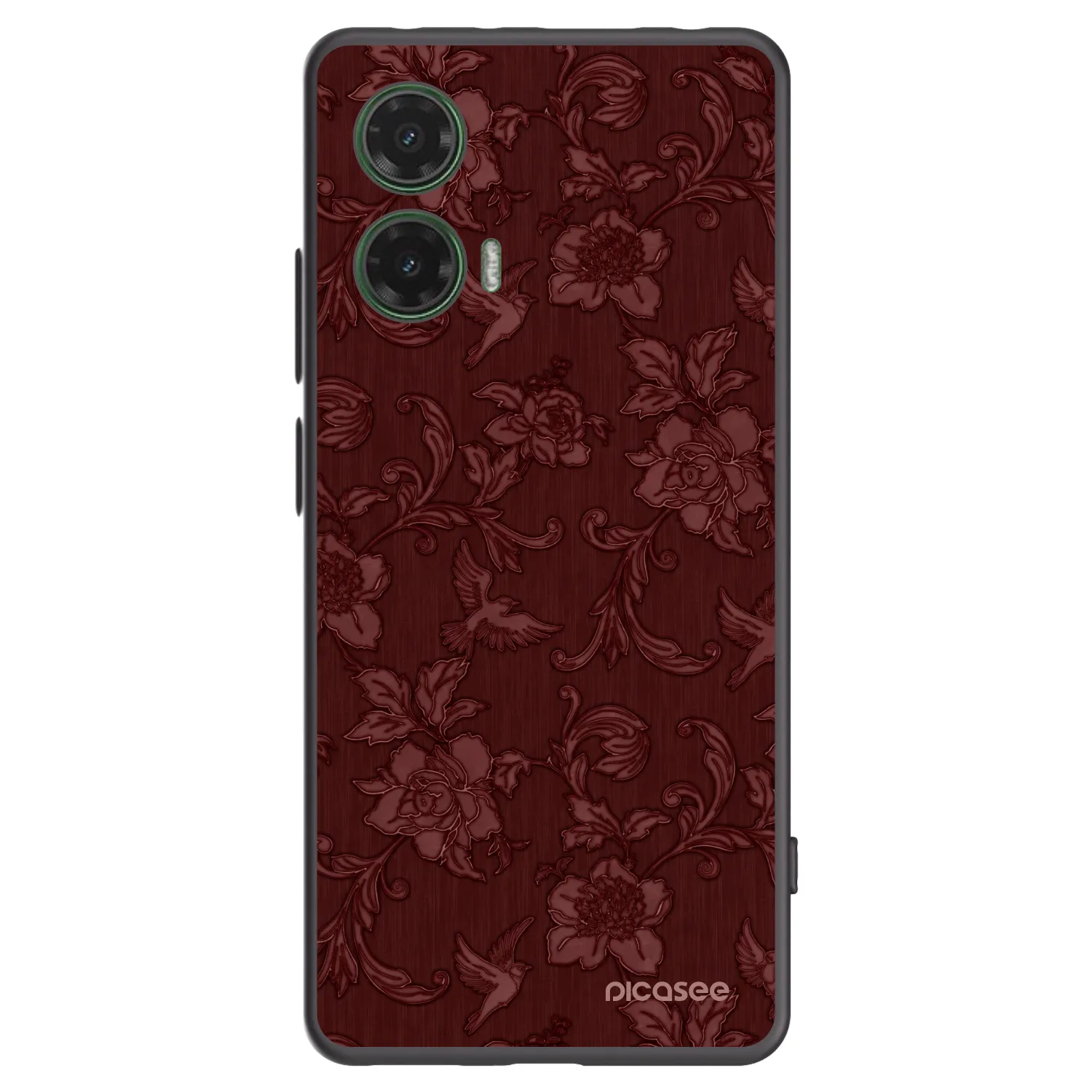 Picasee husă neagră din silicon pentru Motorola Moto G35 5G - Red Elegance