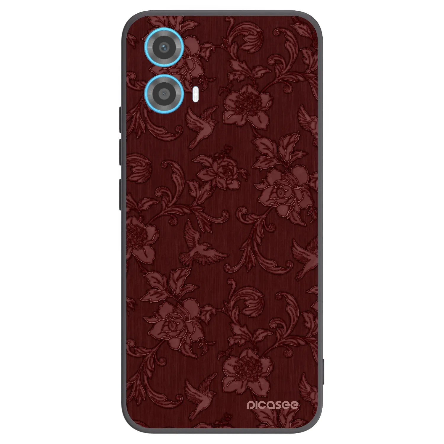 Picasee husă neagră din silicon pentru Motorola Moto G34 5G - Red Elegance