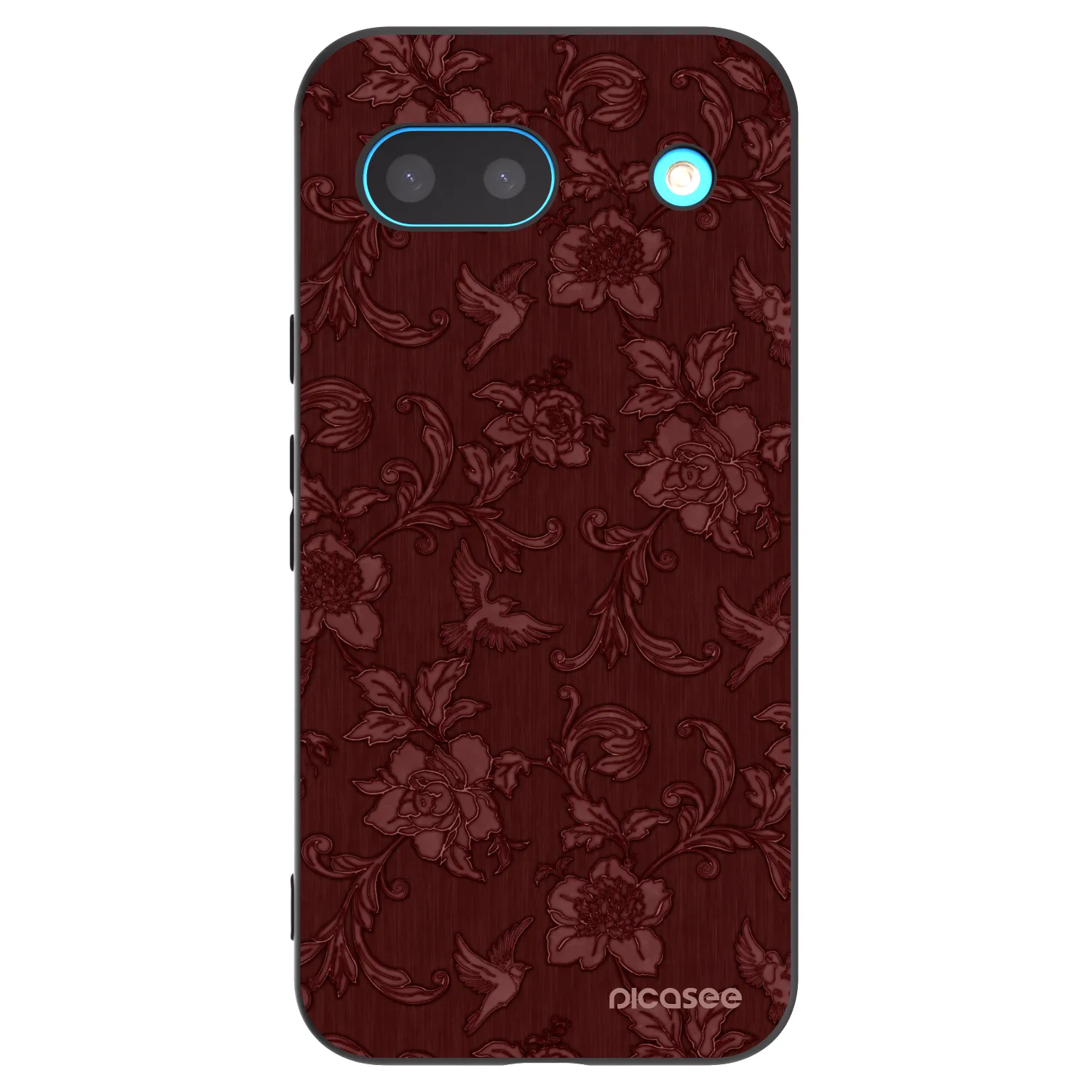 Picasee husă neagră din silicon pentru Google Pixel 8a - Red Elegance
