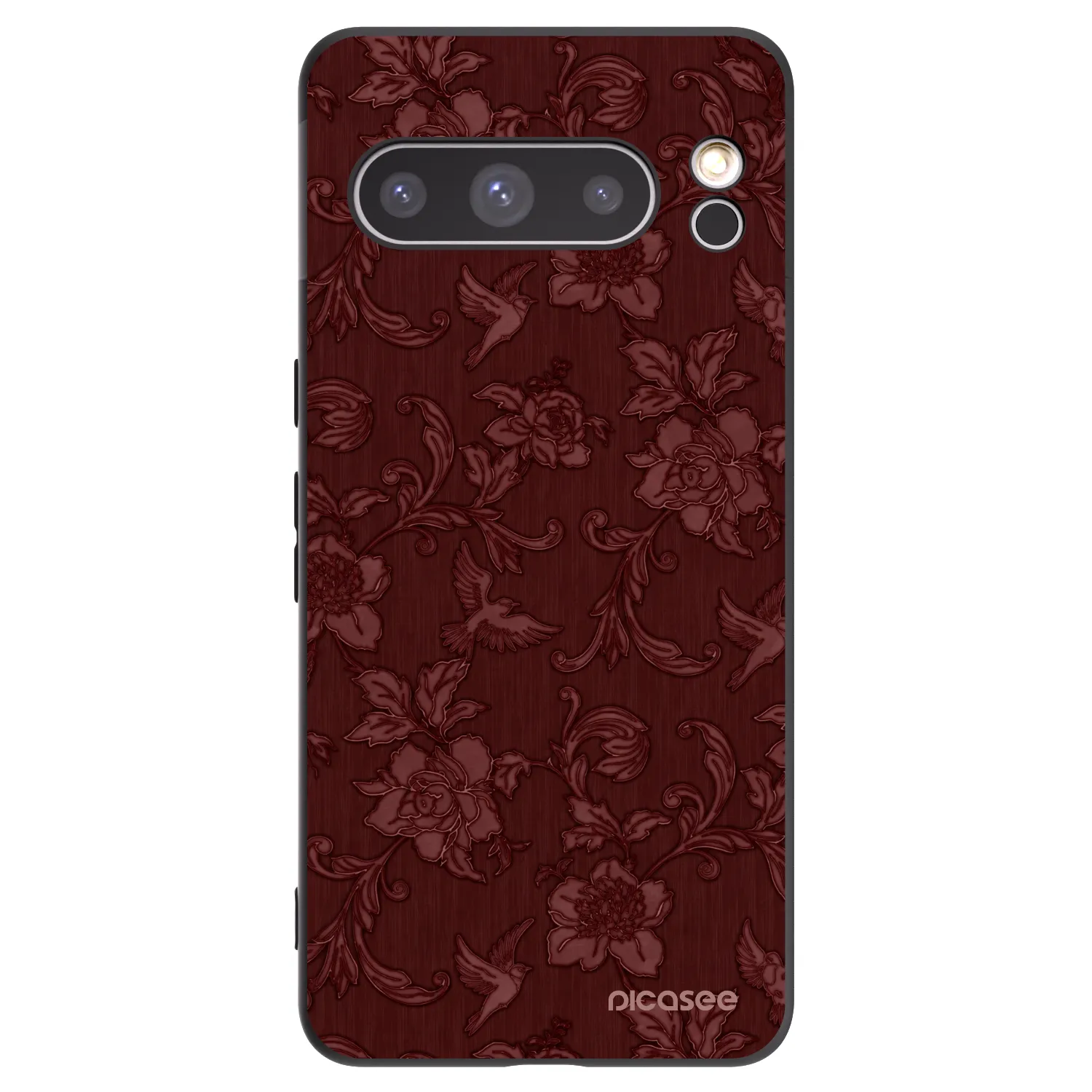 Picasee husă neagră din silicon pentru Google Pixel 8 Pro - Red Elegance