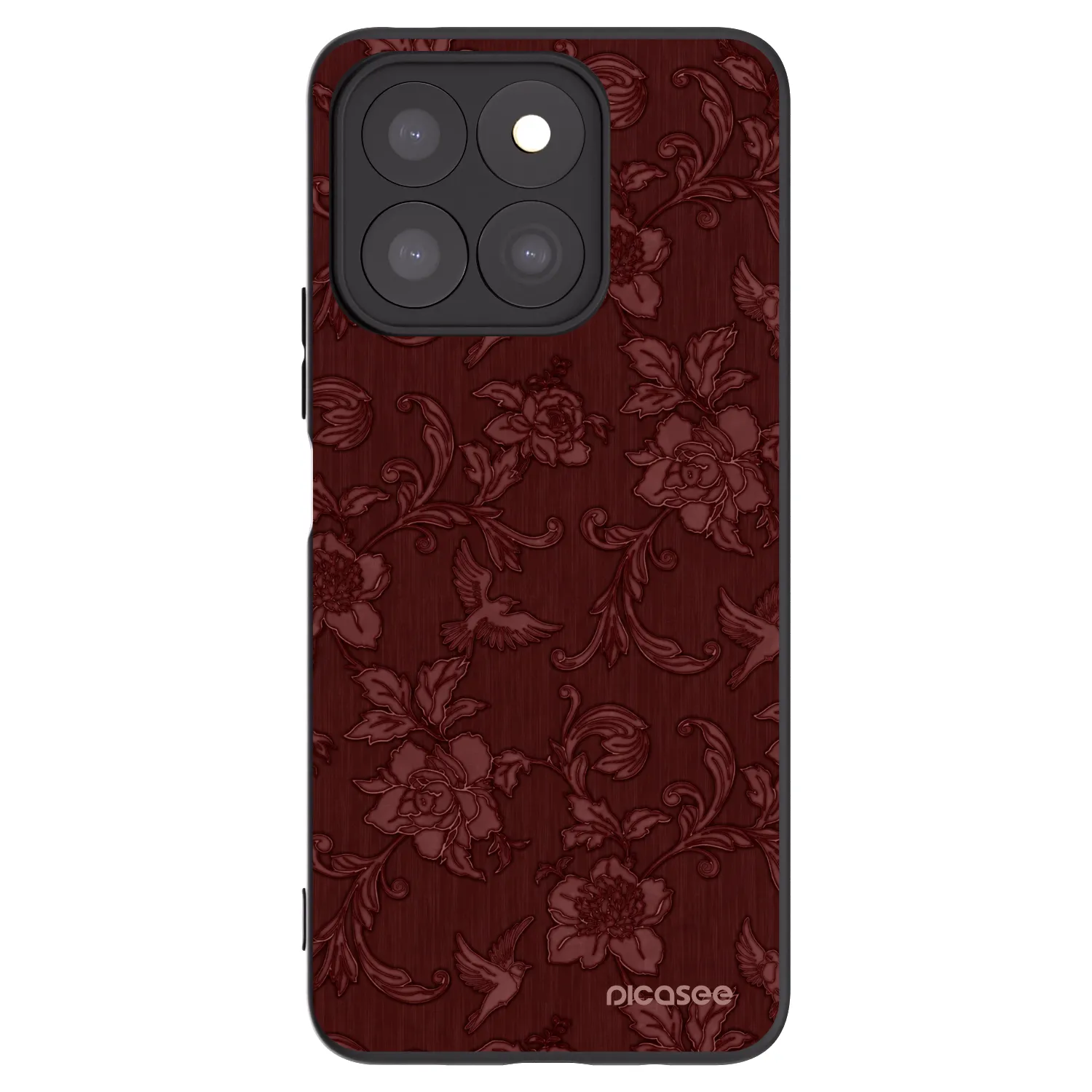 Picasee husă neagră din silicon pentru Honor X8c - Red Elegance