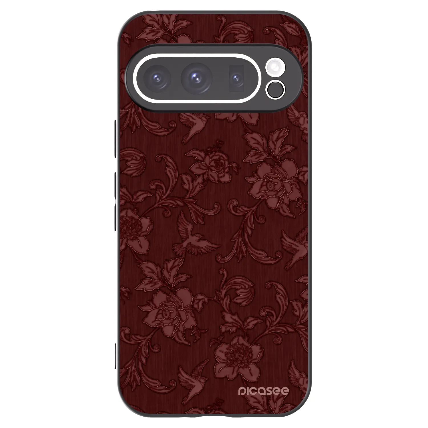Picasee husă neagră din silicon pentru Google Pixel 9 Pro - Red Elegance