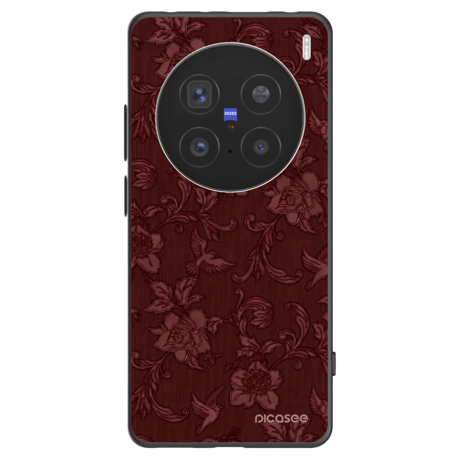 Picasee husă neagră din silicon pentru Vivo X200 Pro - Red Elegance