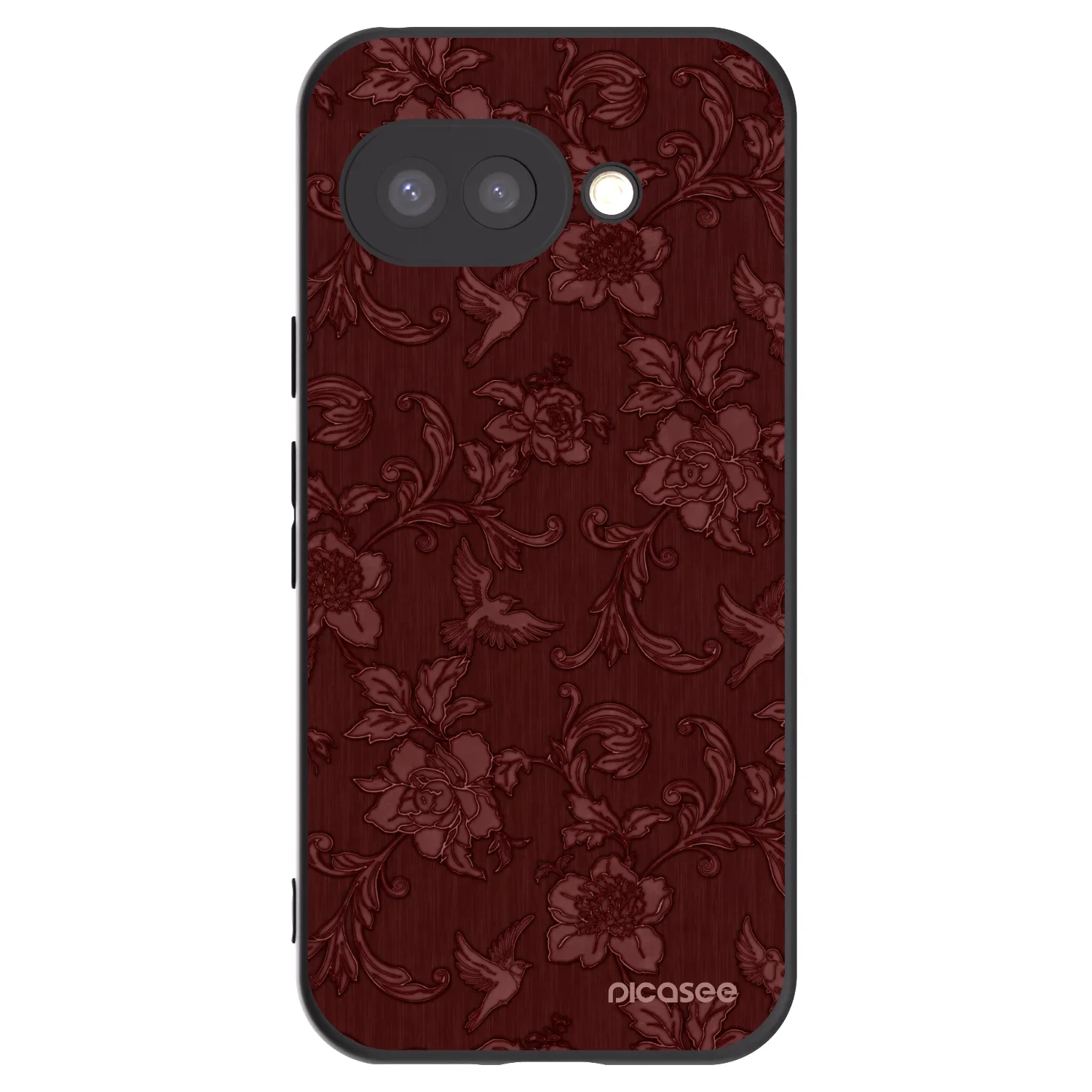 Picasee husă neagră din silicon pentru Google Pixel 9a - Red Elegance