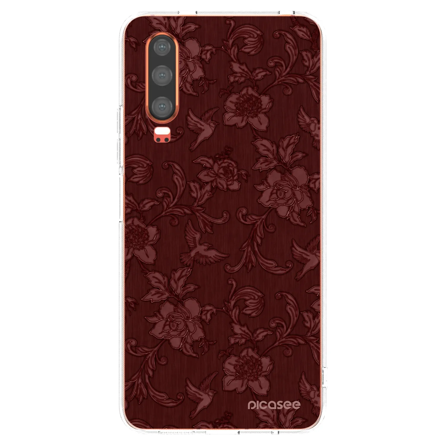 Picasee husă transparentă din silicon pentru Huawei P30 - Red Elegance