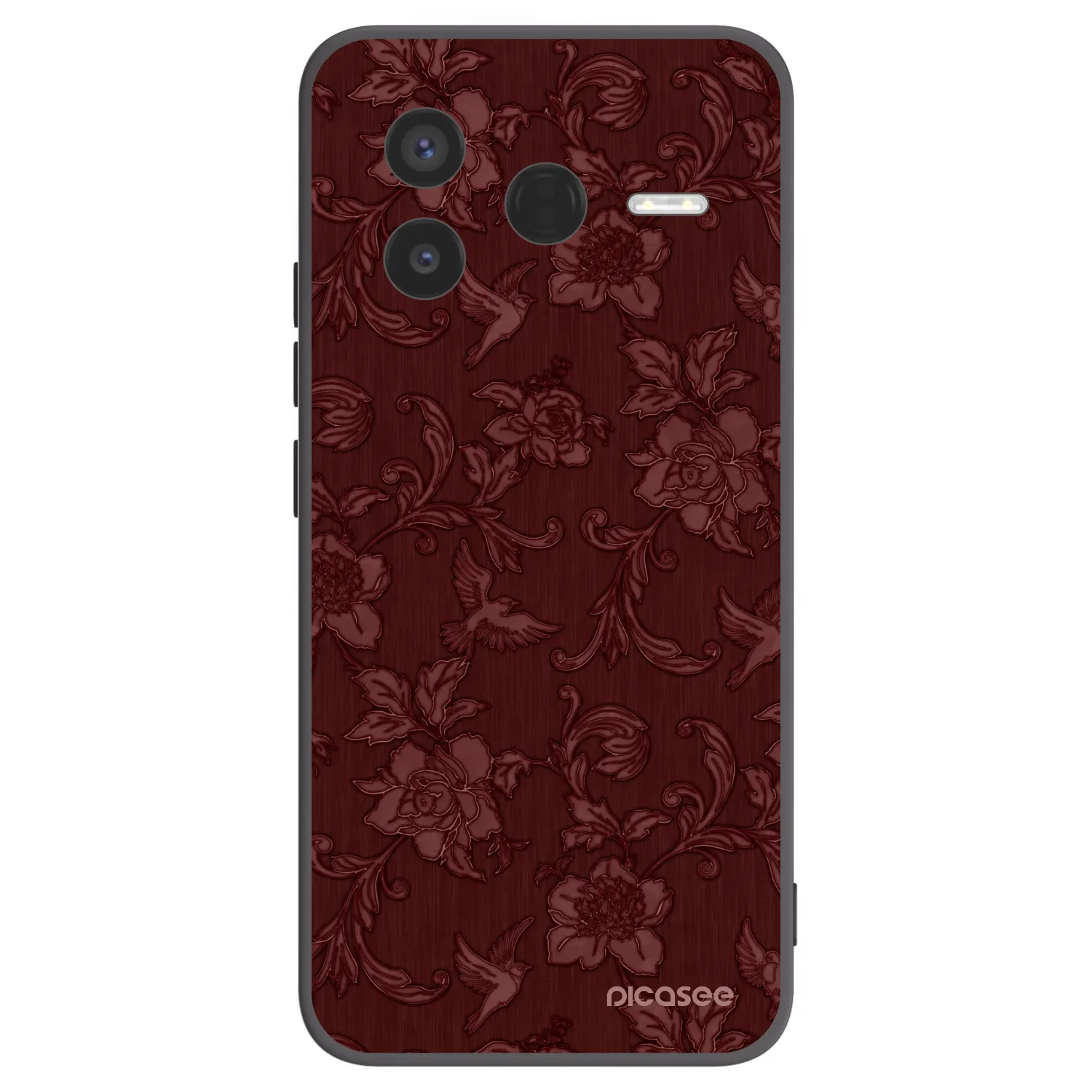 Picasee husă neagră din silicon pentru Xiaomi Poco F7 Pro 5G - Red Elegance