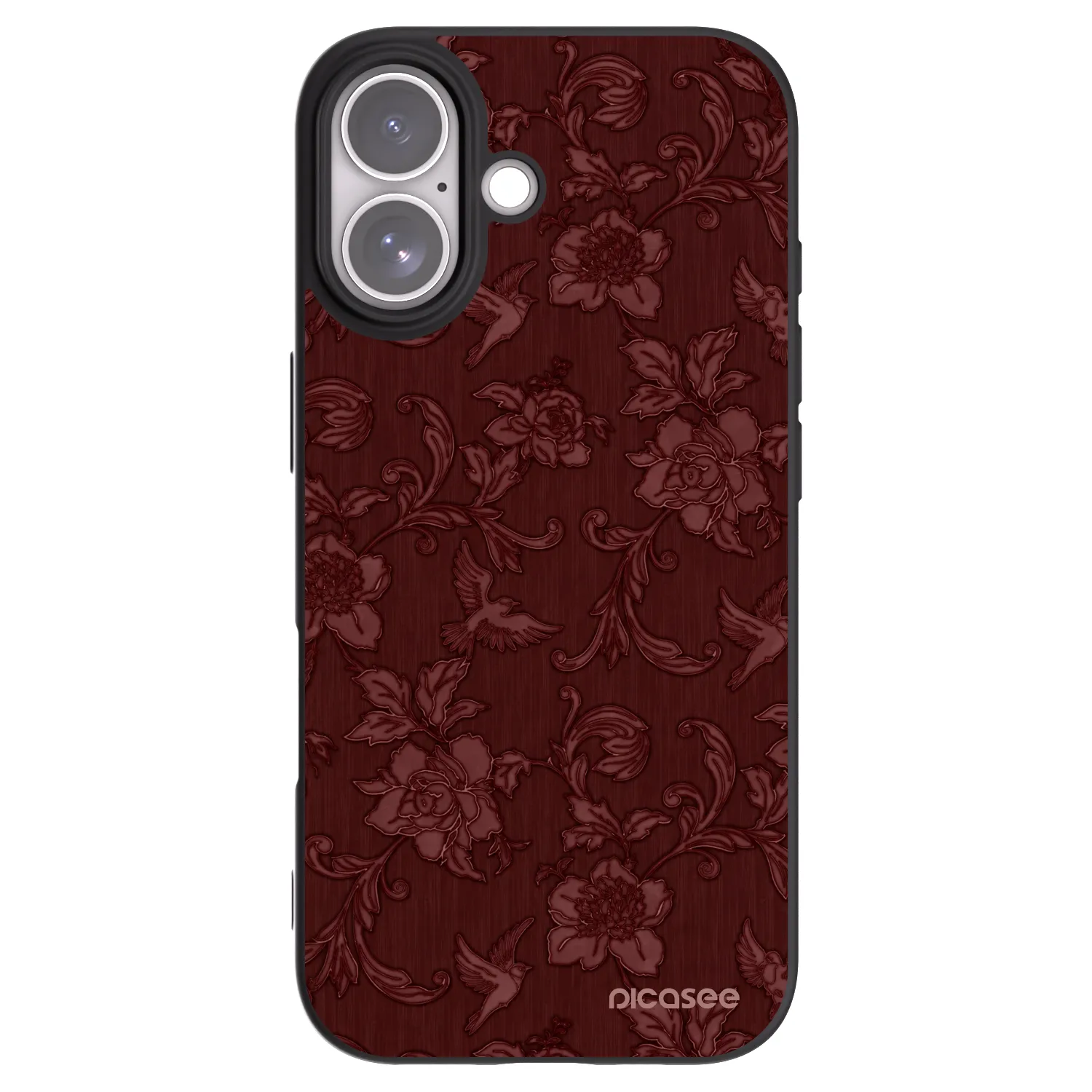 Picasee husă neagră din silicon pentru Apple iPhone 17 - Red Elegance