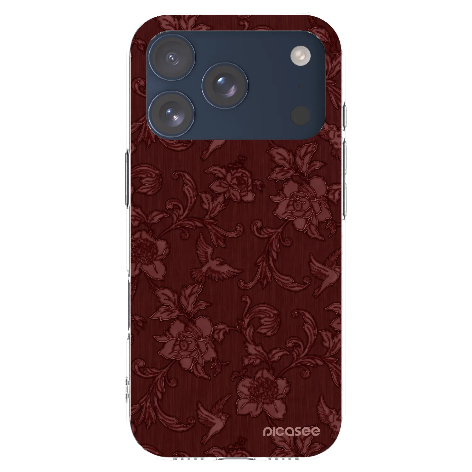 Picasee husă transparentă din silicon pentru Apple iPhone 17 Pro - Red Elegance