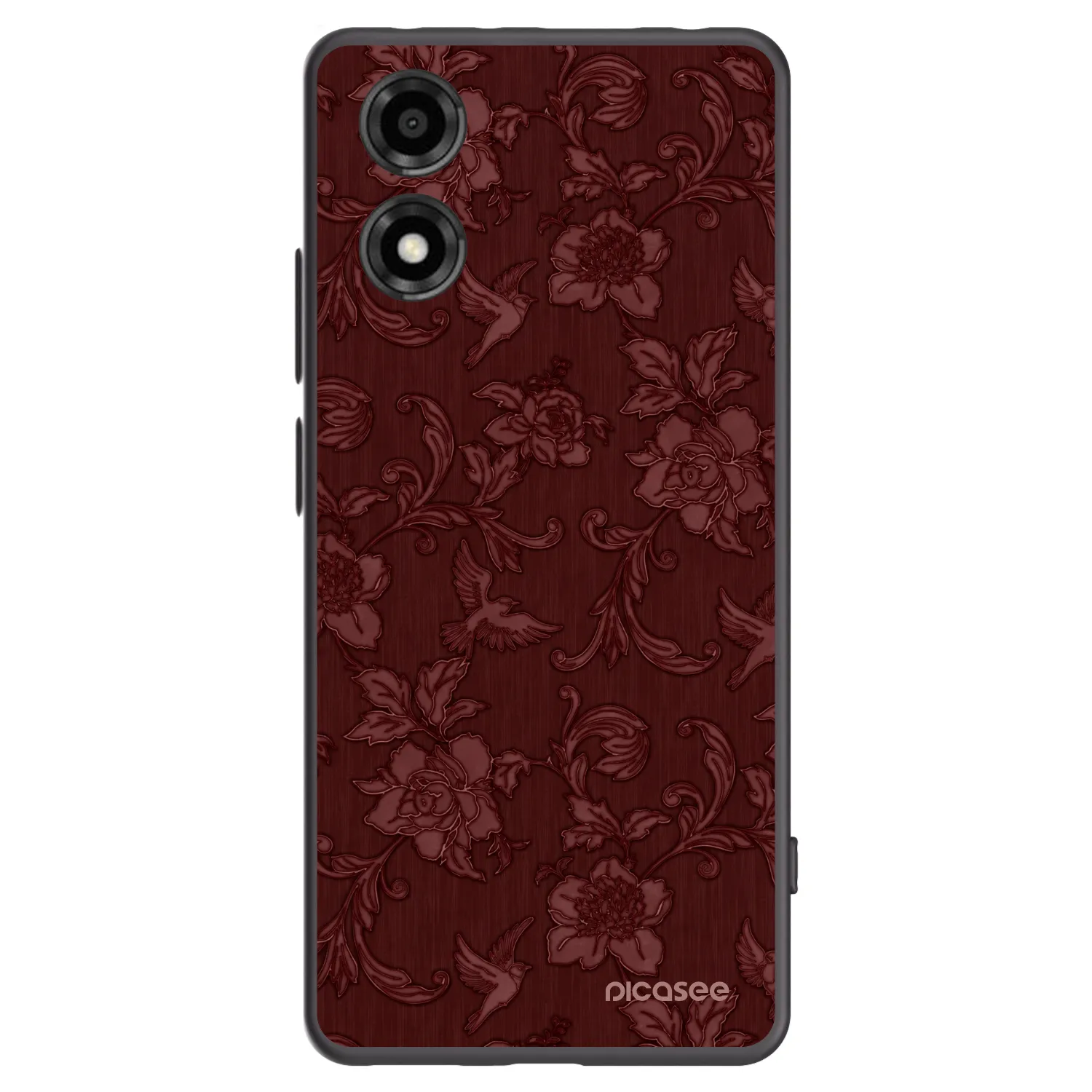 Picasee husă neagră din silicon pentru Motorola Moto E14 - Red Elegance