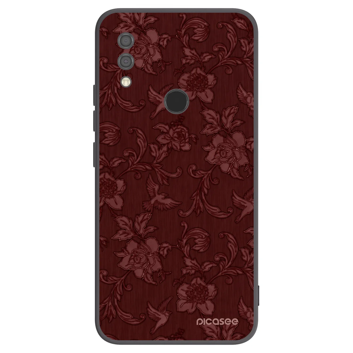 Picasee husă neagră din silicon pentru Xiaomi Redmi 7 - Red Elegance