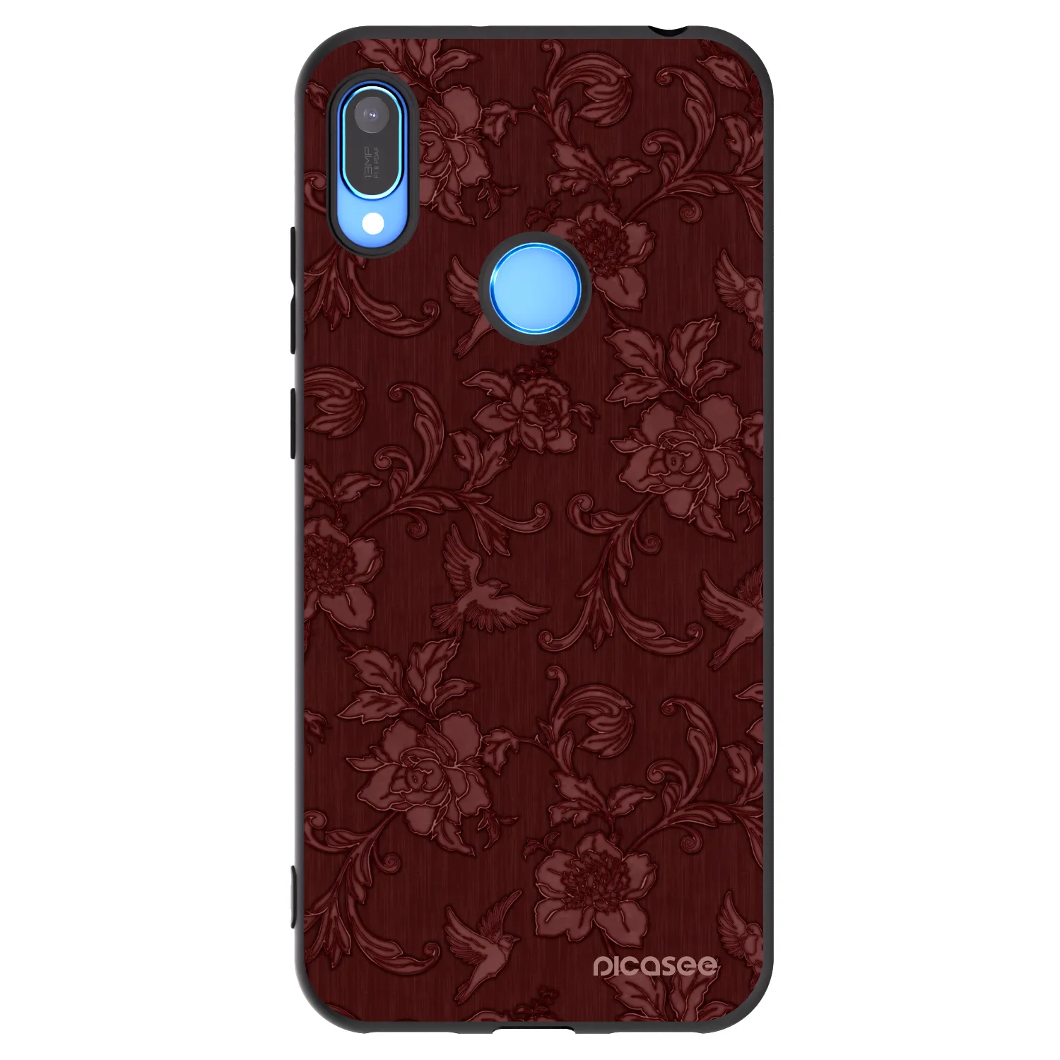 Picasee husă neagră din silicon pentru Huawei Y6 2019 - Red Elegance