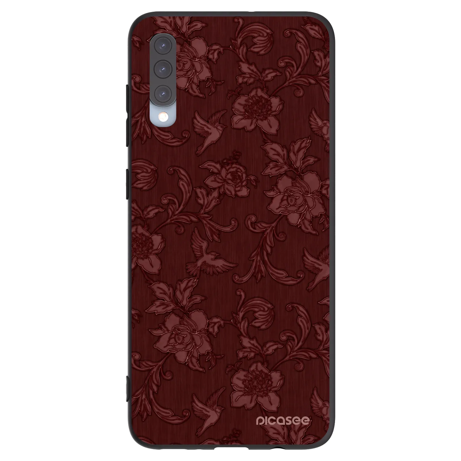 Picasee husă neagră din silicon pentru Samsung Galaxy A70 A705F - Red Elegance