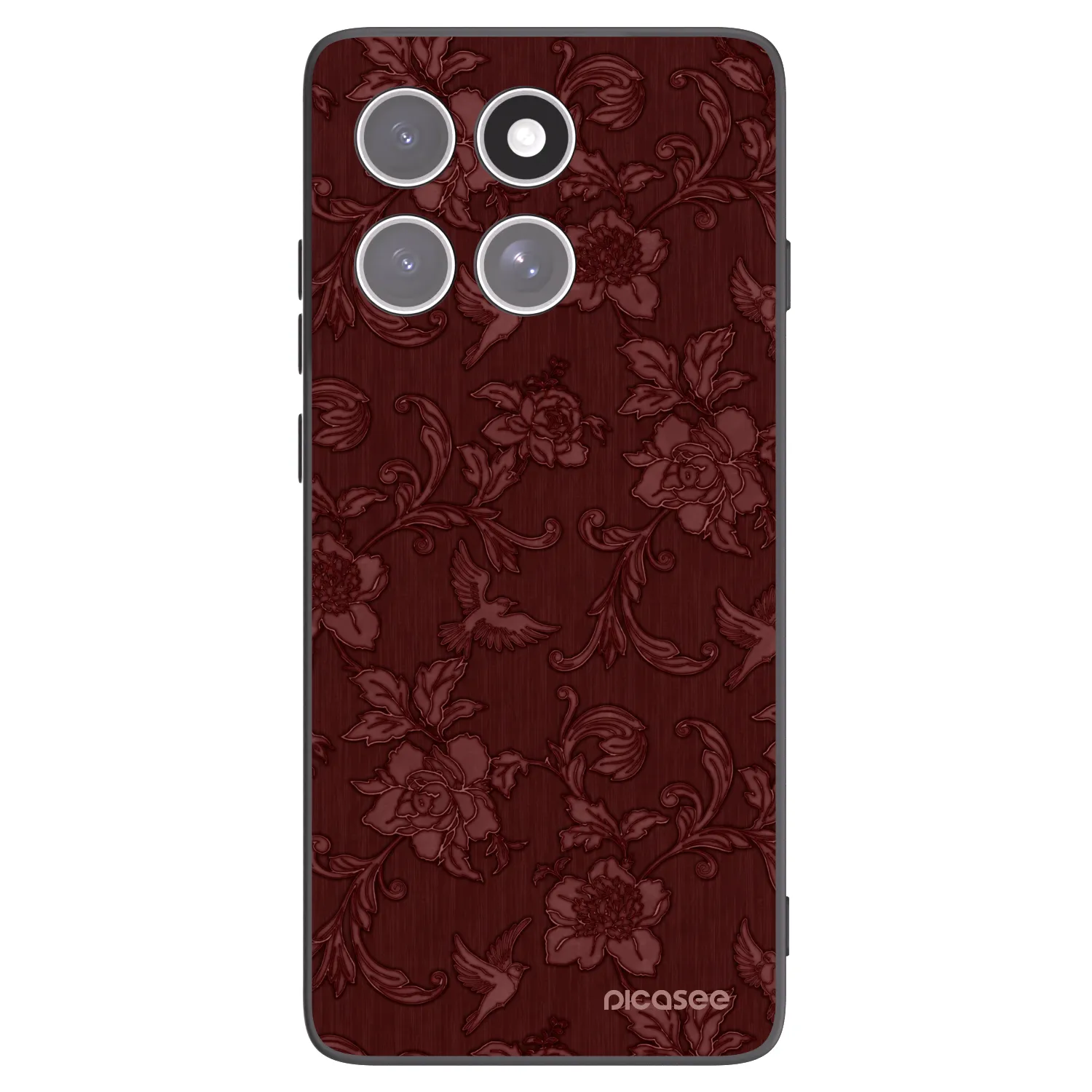 Picasee husă neagră din silicon pentru Motorola Edge 60 Pro - Red Elegance