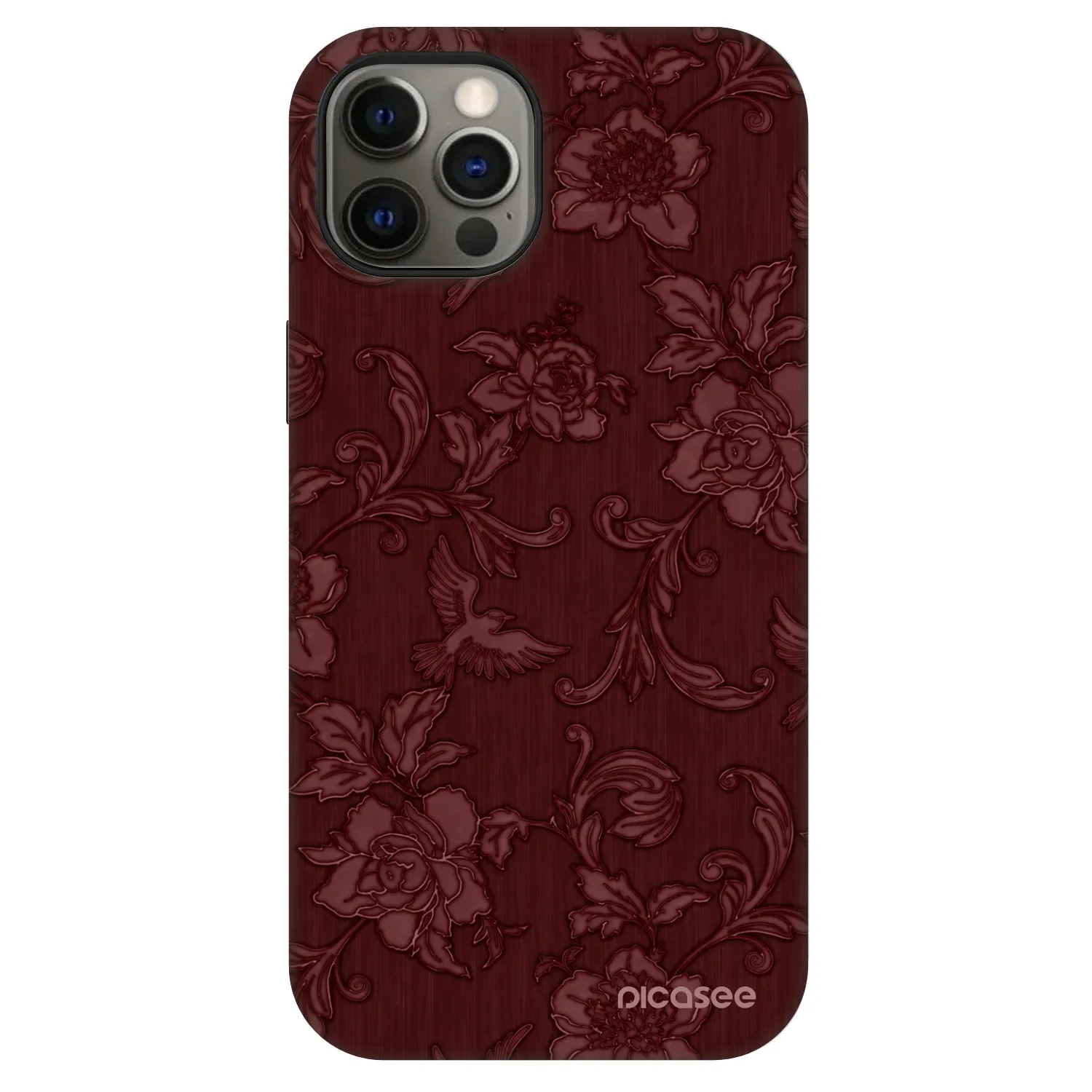 Picasee Fashion Case MagSafe pentru Apple iPhone 12 - Red Elegance