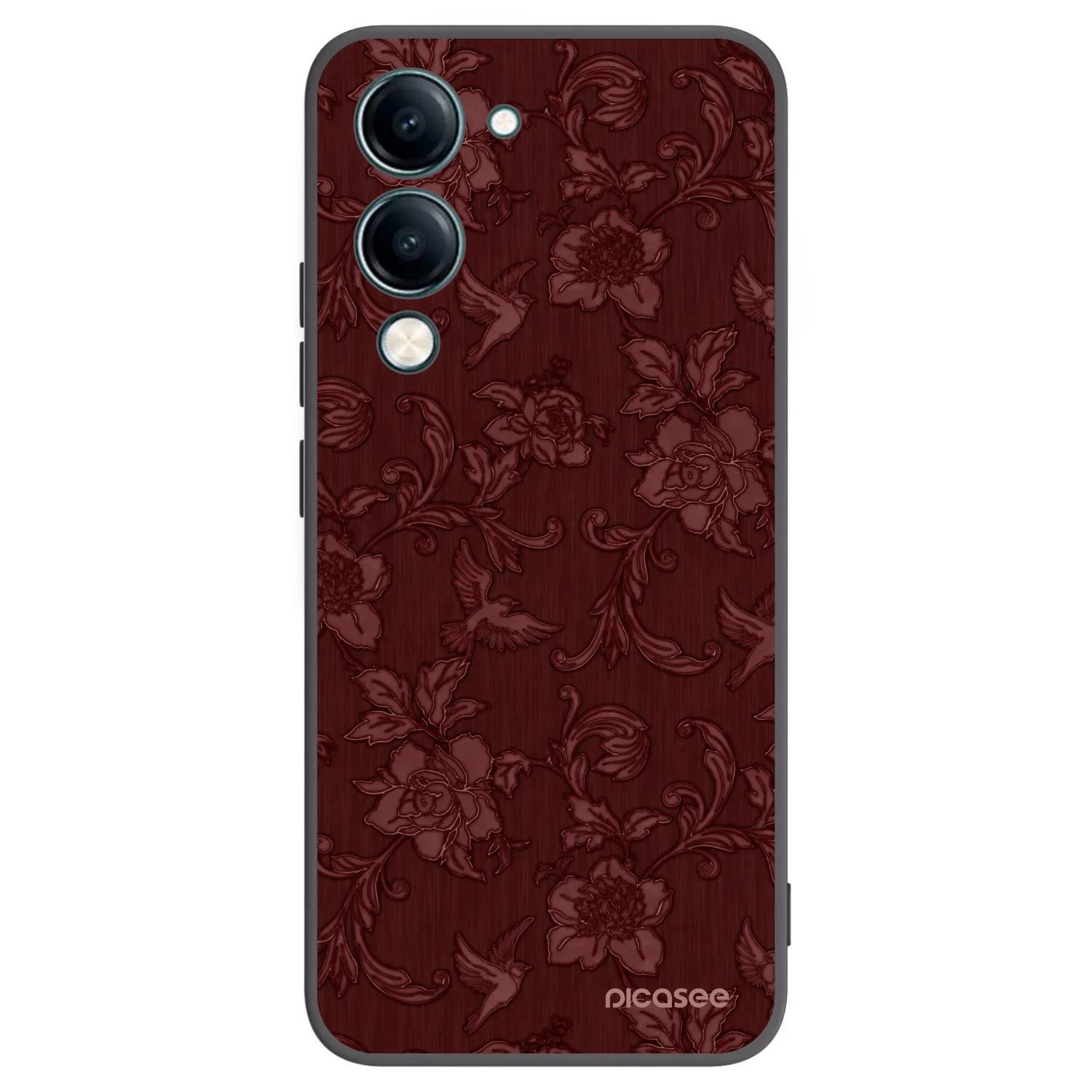 Picasee husă neagră din silicon pentru Vivo Y29s 5G - Red Elegance