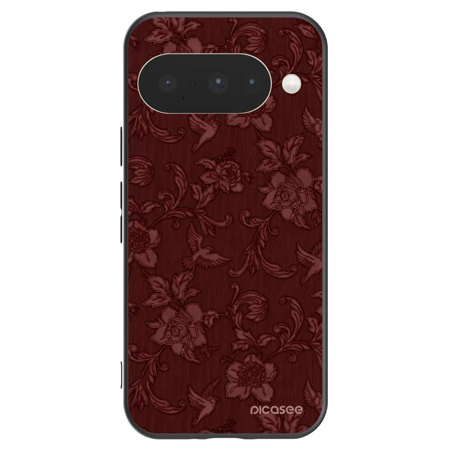Picasee husă neagră din silicon pentru Google Pixel 10 - Red Elegance