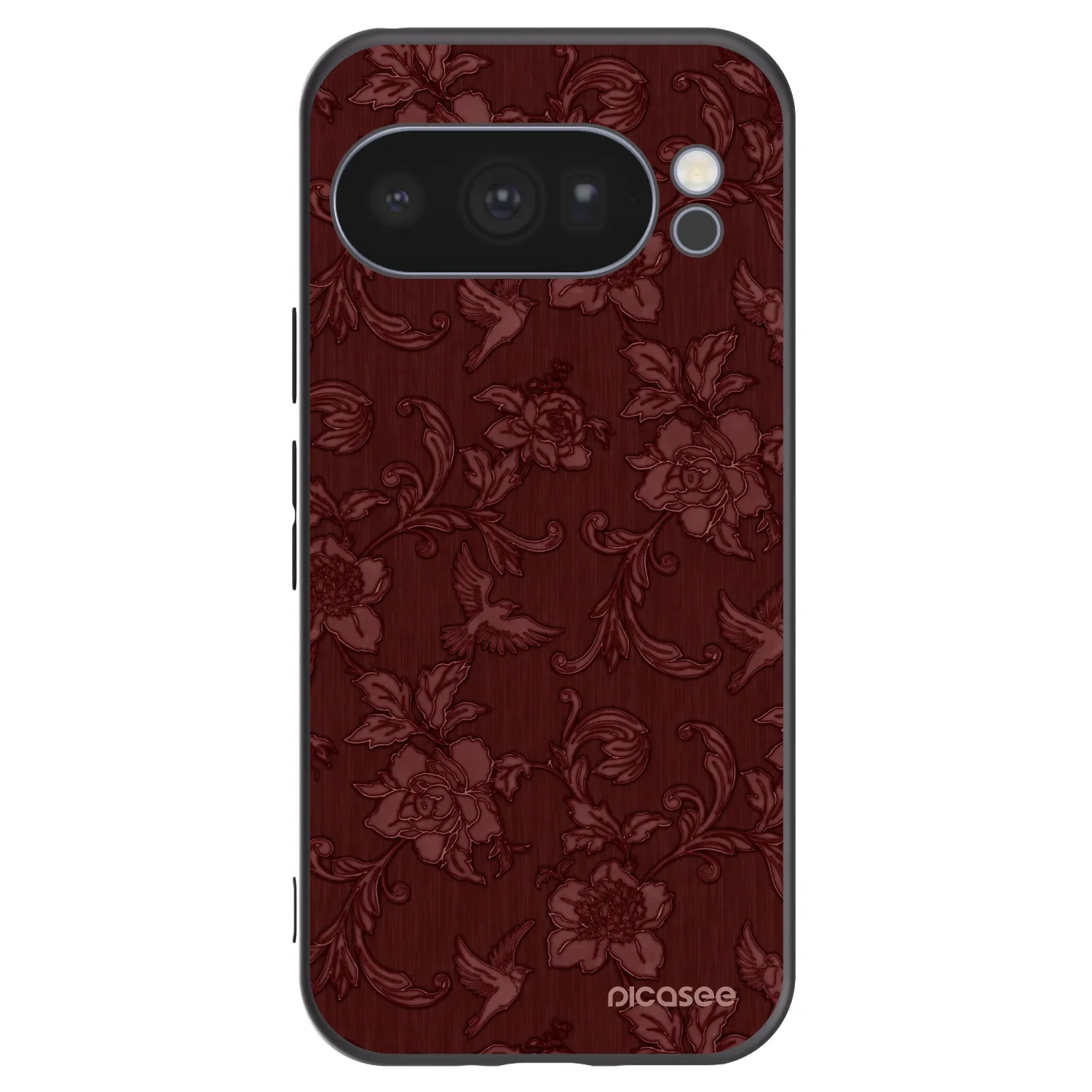 Picasee husă neagră din silicon pentru Google Pixel 10 Pro - Red Elegance