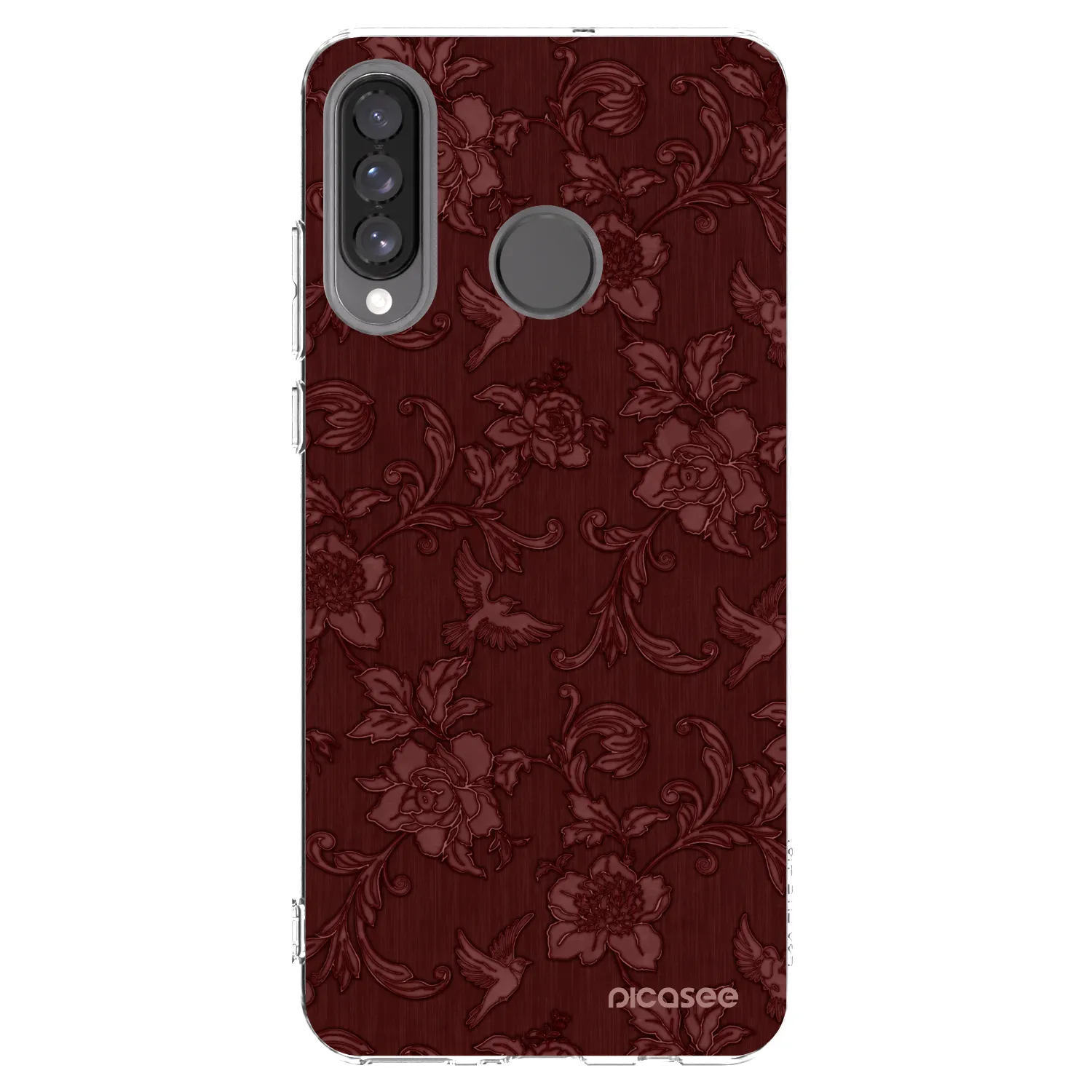 Picasee husă transparentă din silicon pentru Huawei P30 Lite - Red Elegance
