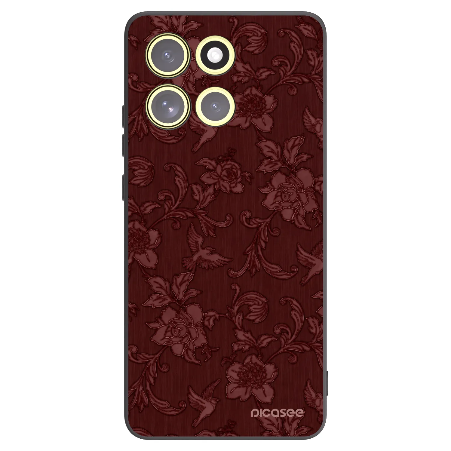 Picasee husă neagră din silicon pentru Motorola Moto G86 Power 5G - Red Elegance