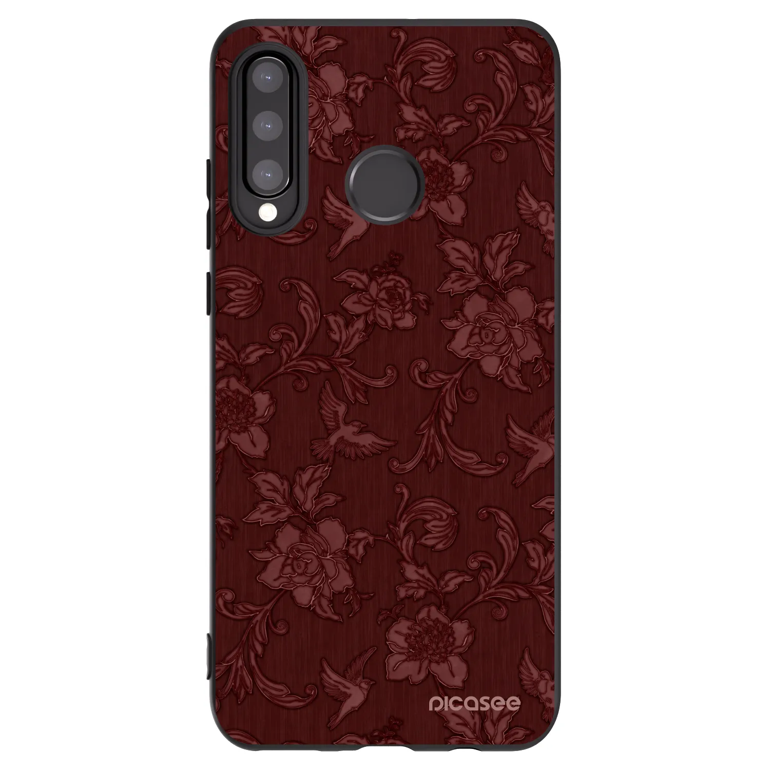 Picasee husă neagră din silicon pentru Huawei P30 Lite - Red Elegance
