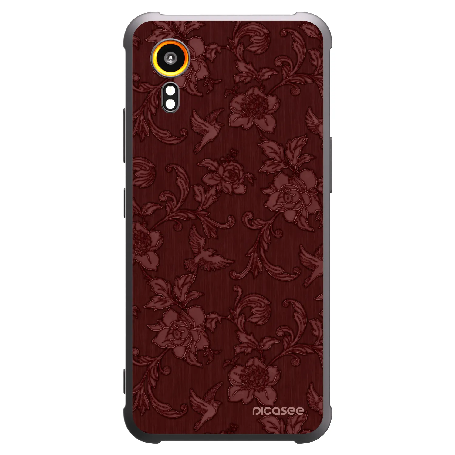 Picasee husă neagră din silicon pentru Samsung Galaxy XCover 7 - Red Elegance