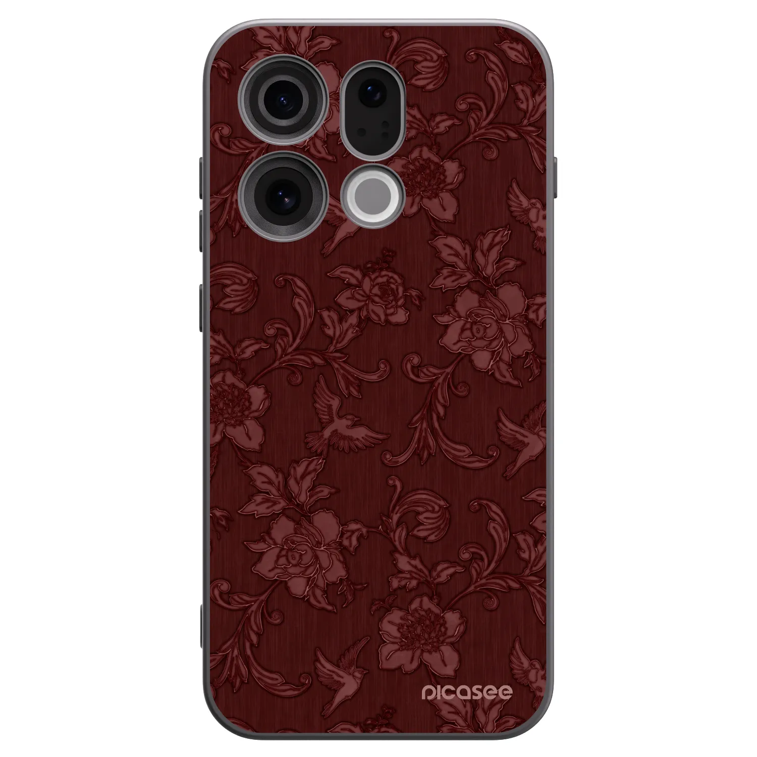 Picasee husă neagră din silicon pentru OPPO Find X9 - Red Elegance
