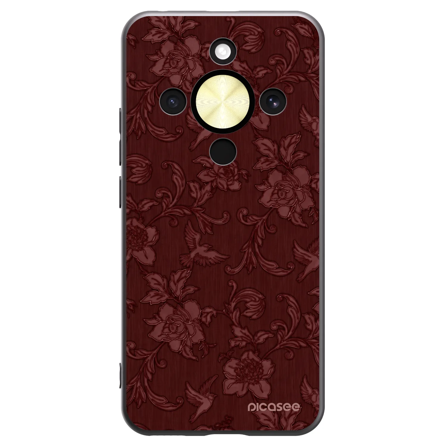 Picasee husă neagră din silicon pentru Honor Magic8 Lite 5G - Red Elegance