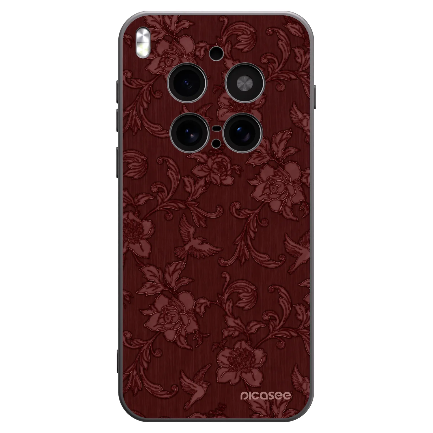 Picasee husă neagră din silicon pentru Vivo X300 Pro - Red Elegance
